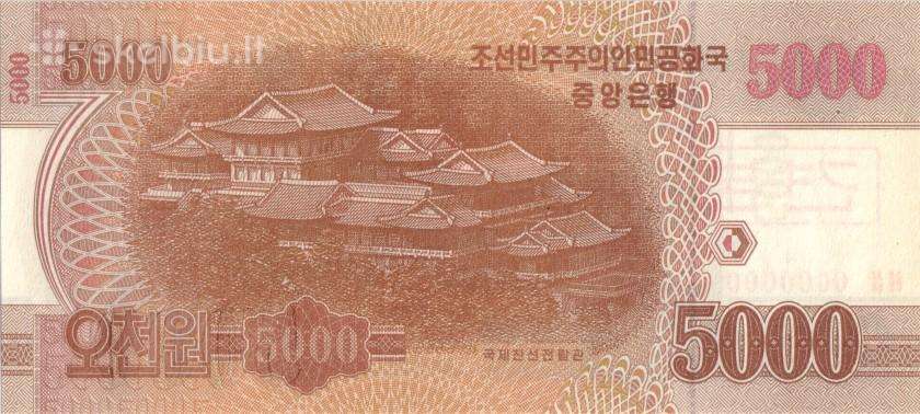 North Korea 5000 won 2013. Specimen. Unc. P Parduo