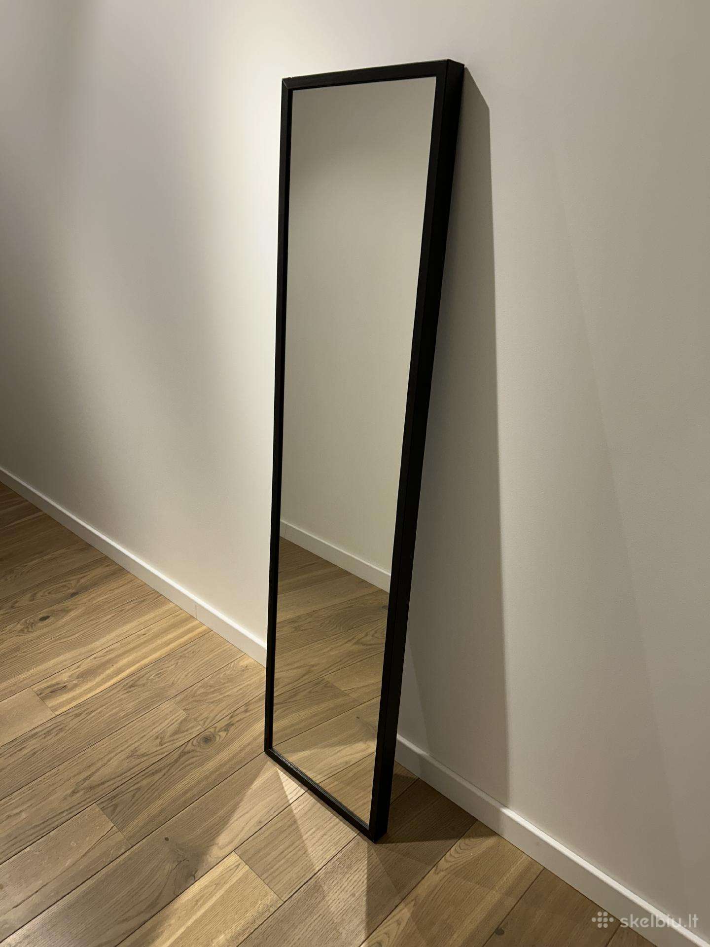 Ikea Nissedal Veidrodis, juoda, 40x150 cm