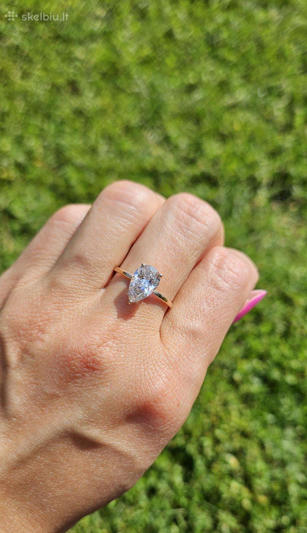 Žiedas su 1.89 ct Lab-grown deimantu (Igi)