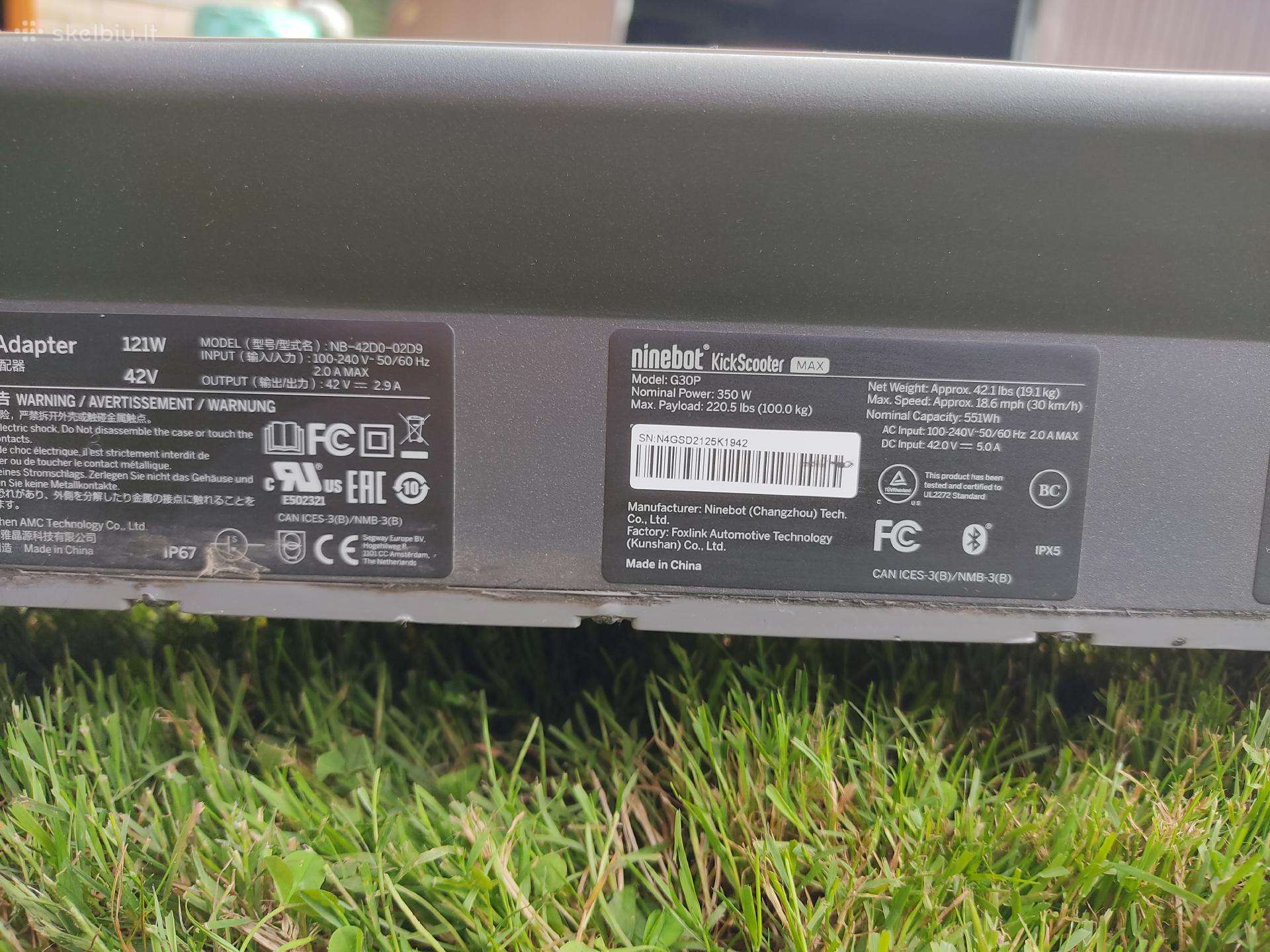 Elektrinis paspirtukas Ninebot Max G30p