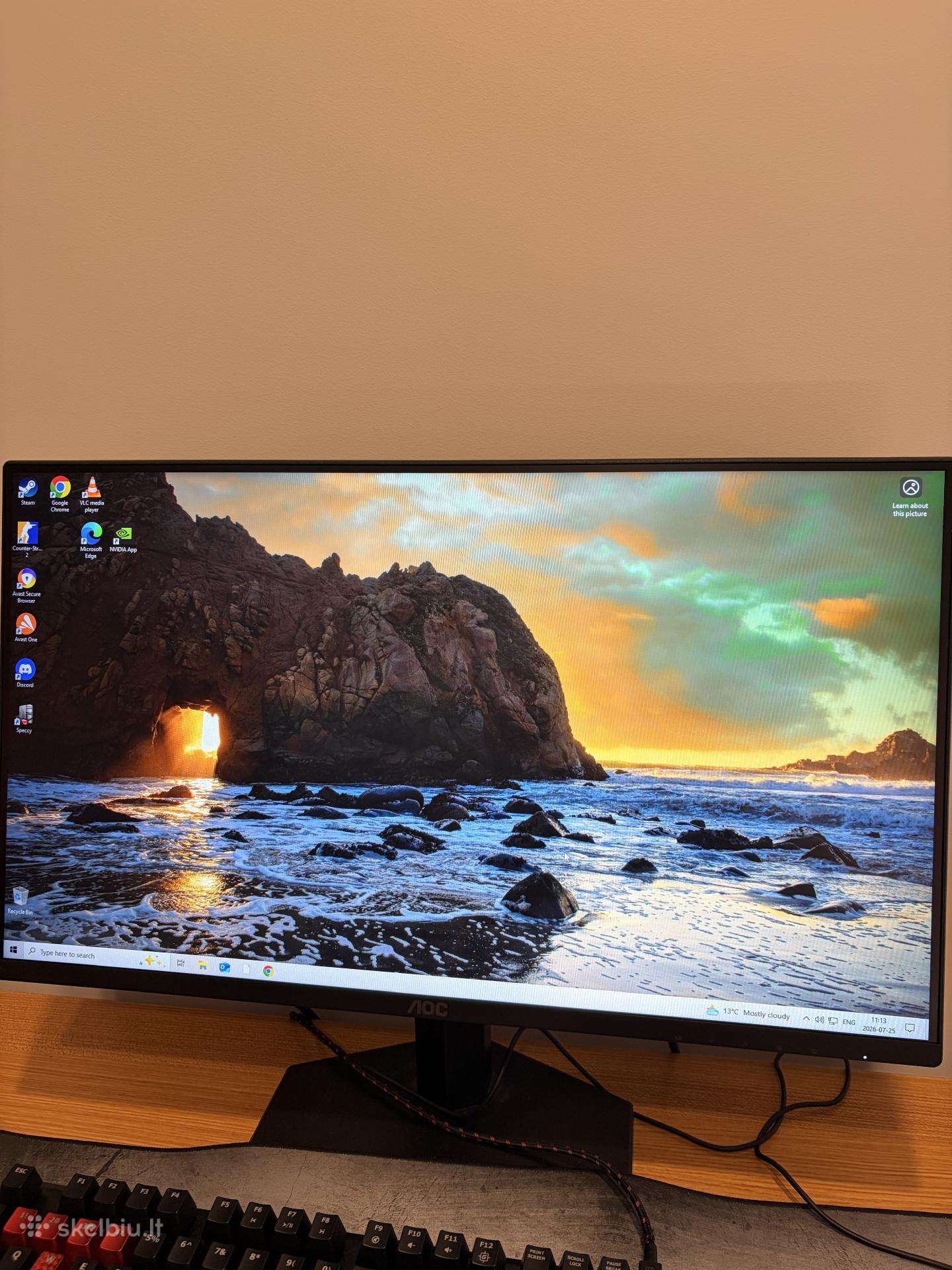 Aoc 25g42e 180hz 0.5ms monitorius 24.5 inch Fhd