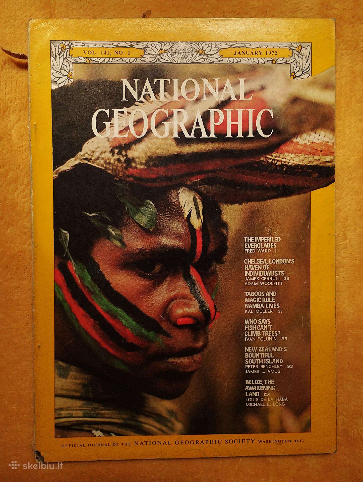 Seni 1970-80 m. „National Geographic“ žurnalai