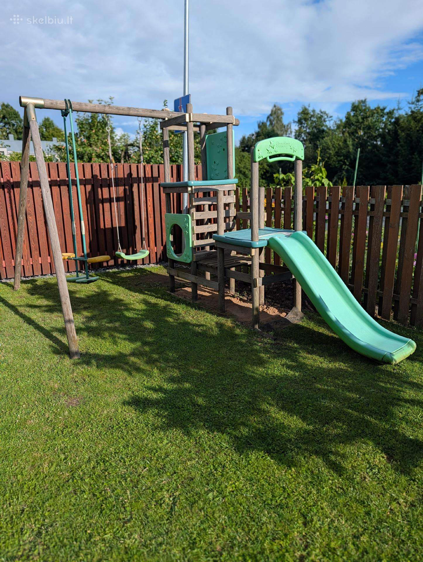 „smoby“ žaidimų aikštelė (čiuožykla,sūpynės.)