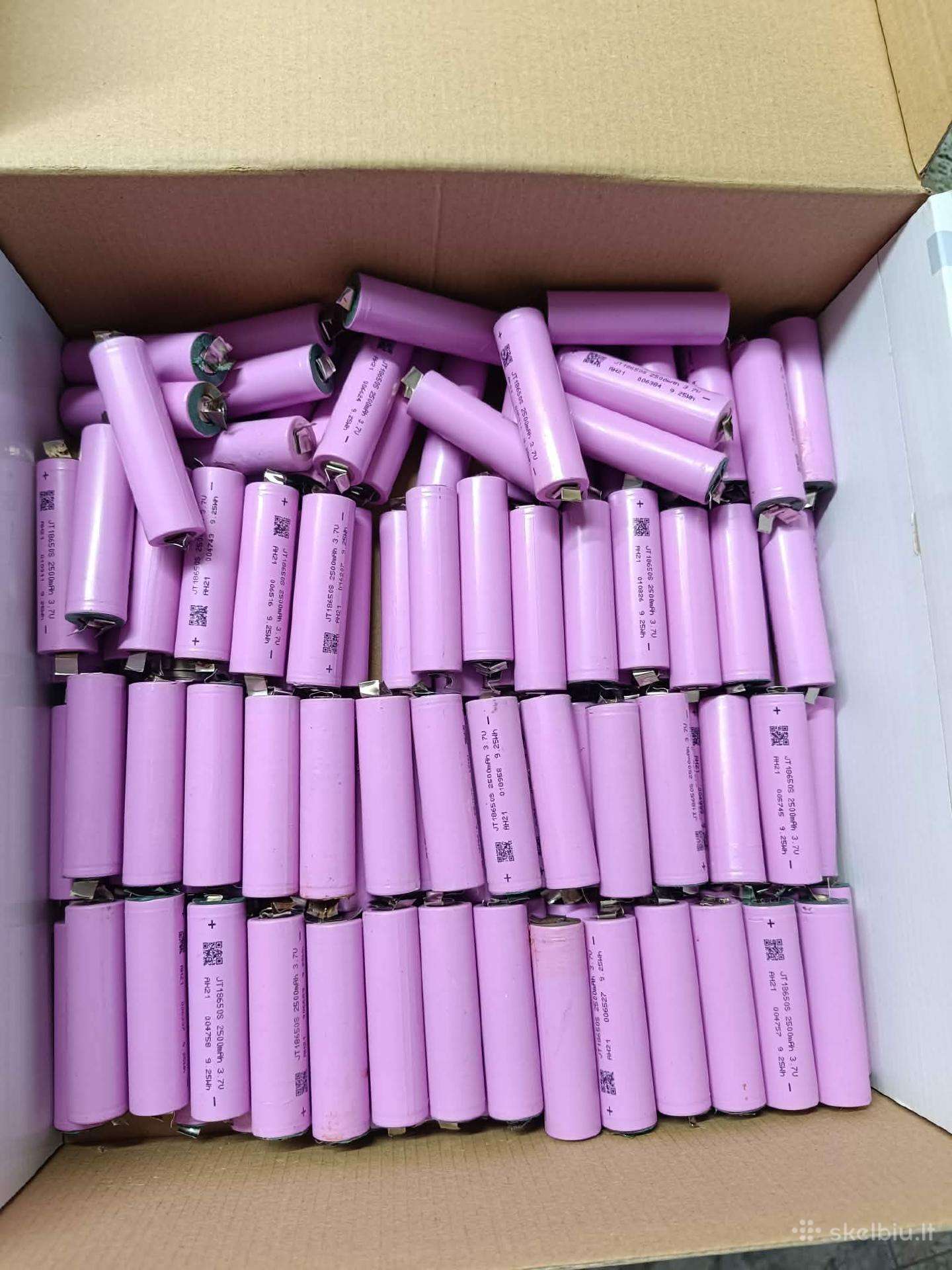 110vienetu 18650celiu 2500mah