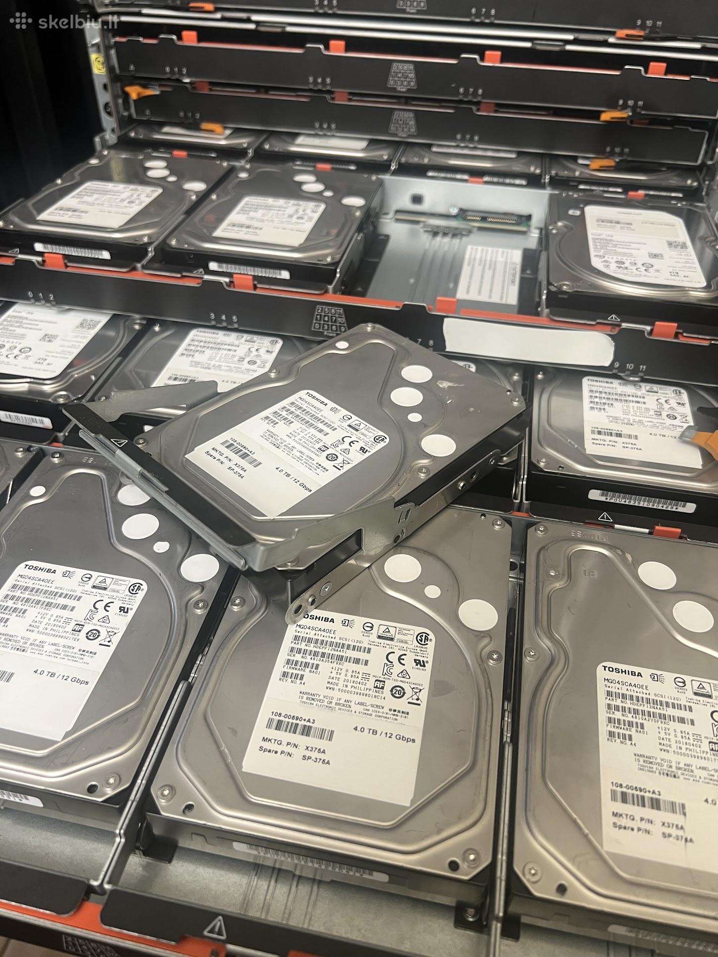 Toshiba 4tb Sas HDD, ~160 vnt. - Health 100%