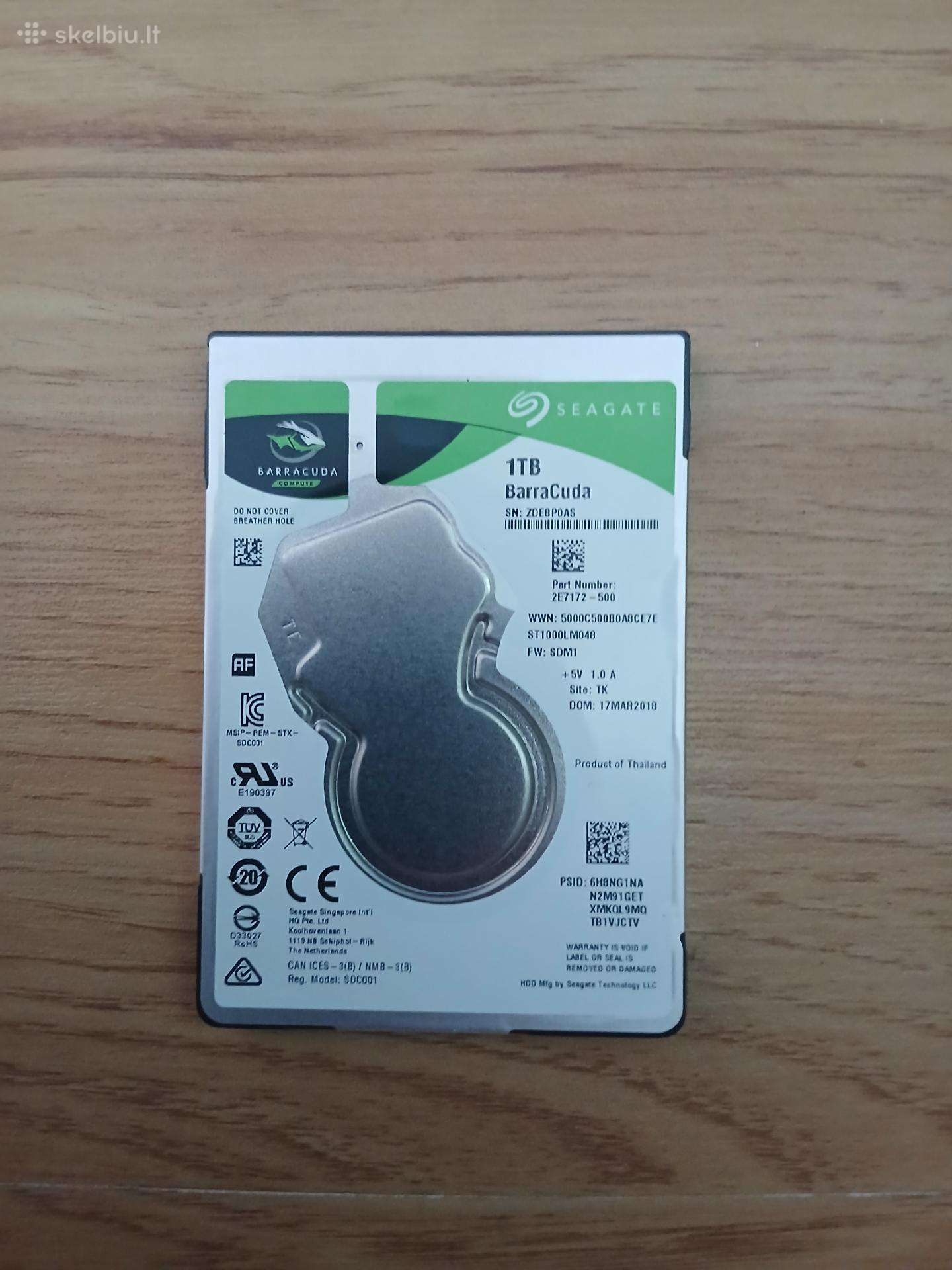 Parduodu 1tb atmintine kompiuteriams