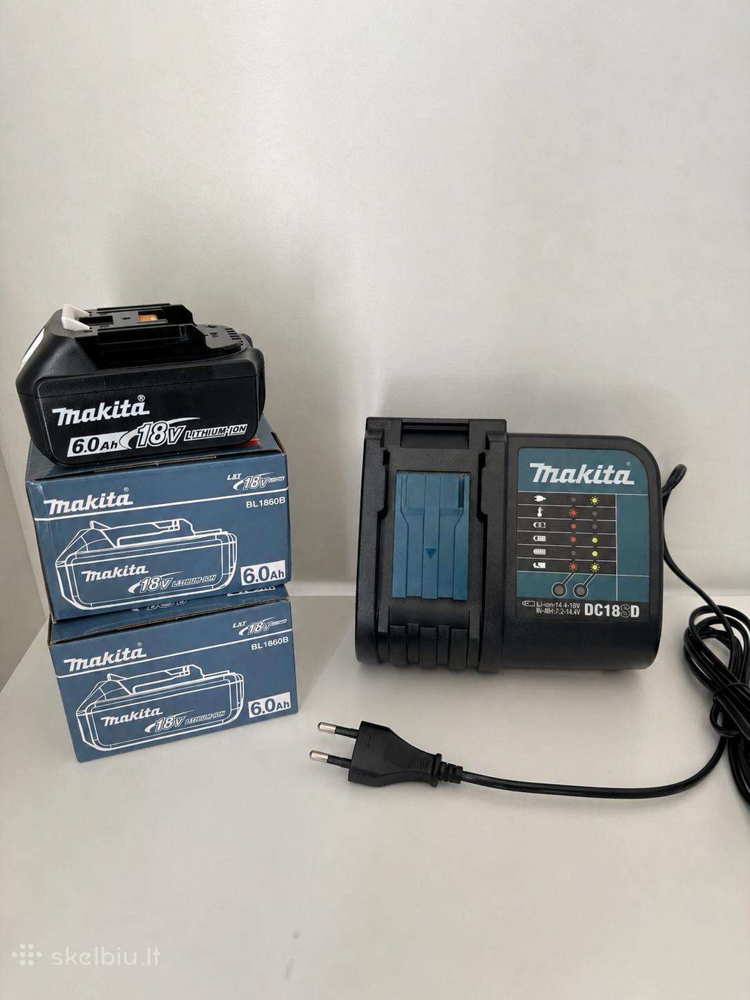 Makita 2x Bl1860b ir 1 Makita Dc18sd