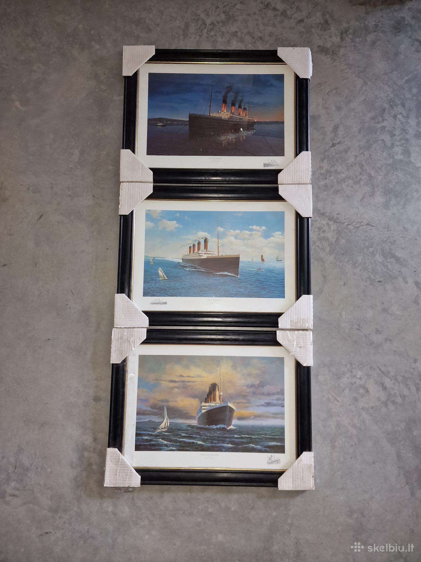 Kolekcinių Titanic paveikslų komplektas