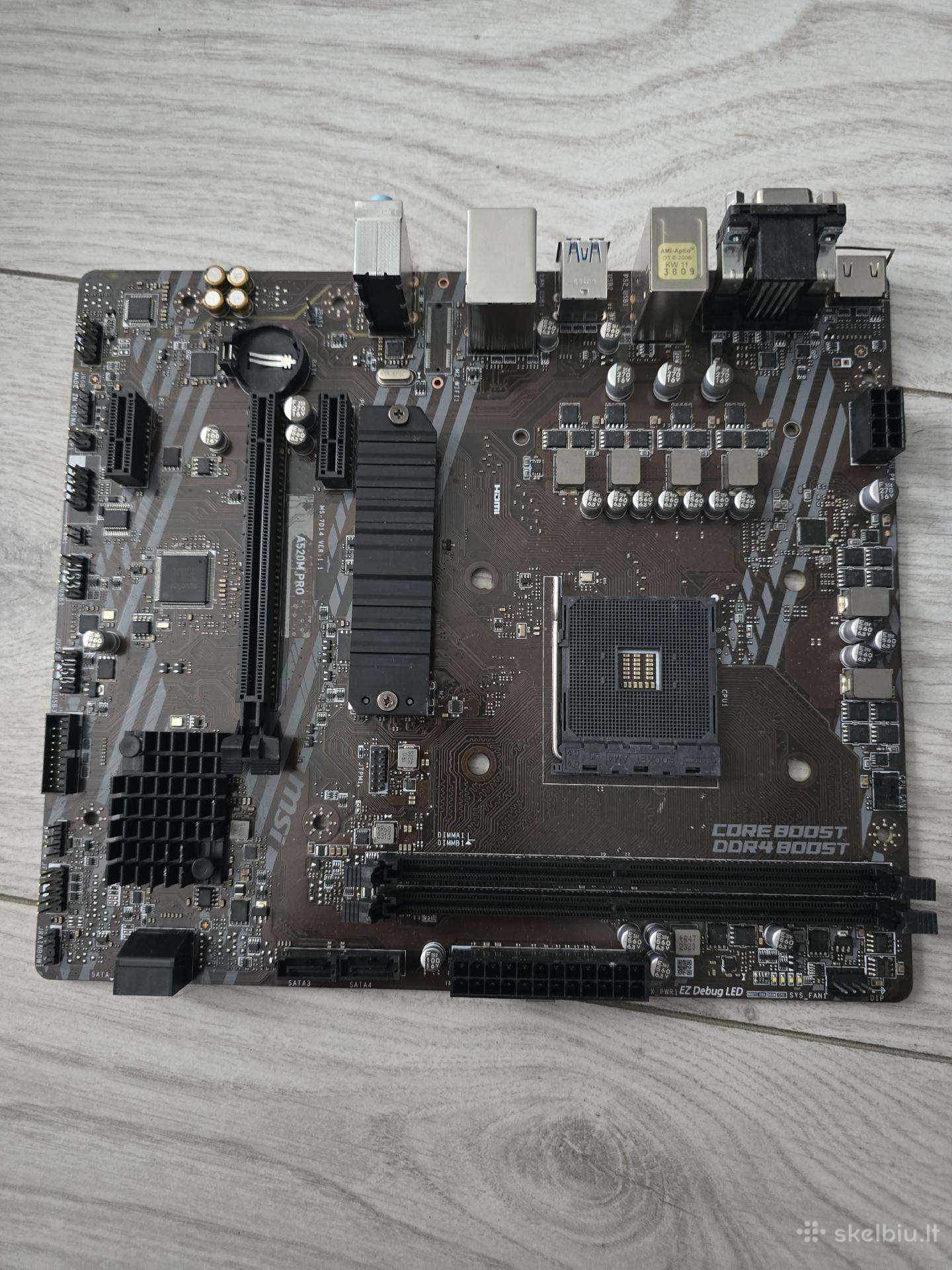 Msi A520m Pro motininė plokštė (Am4)
