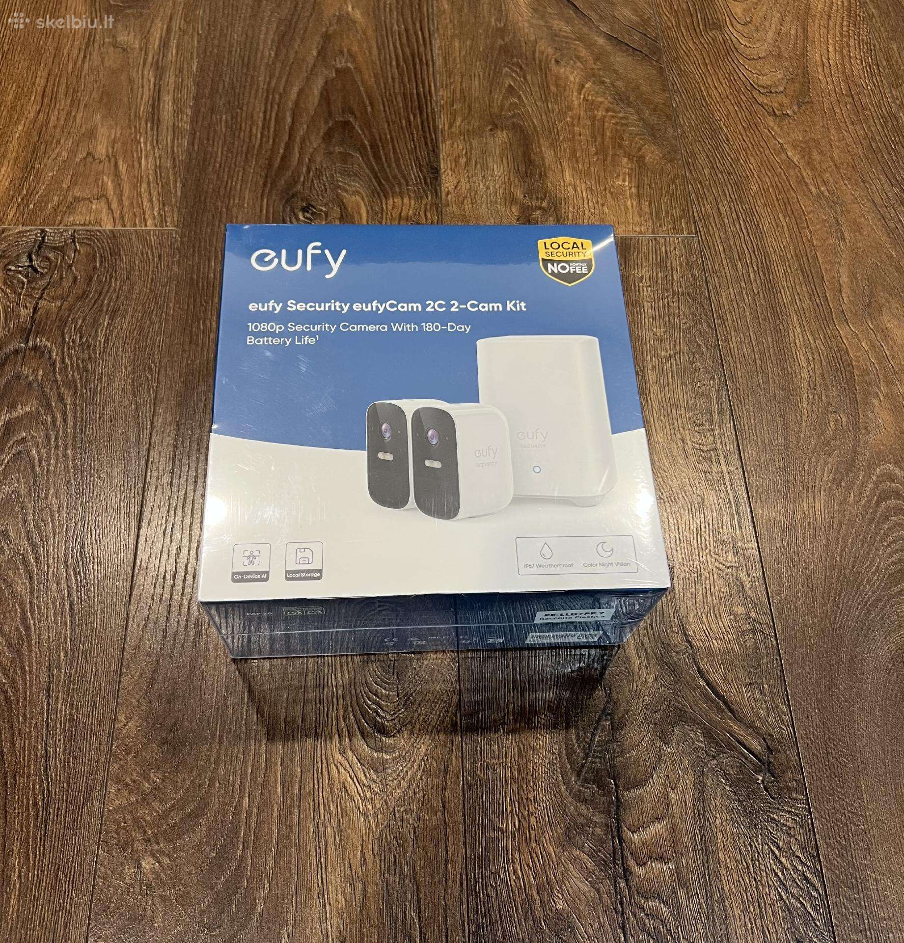 Eufy 2c Lauko Saugos 2 kameros Belaides 1080p