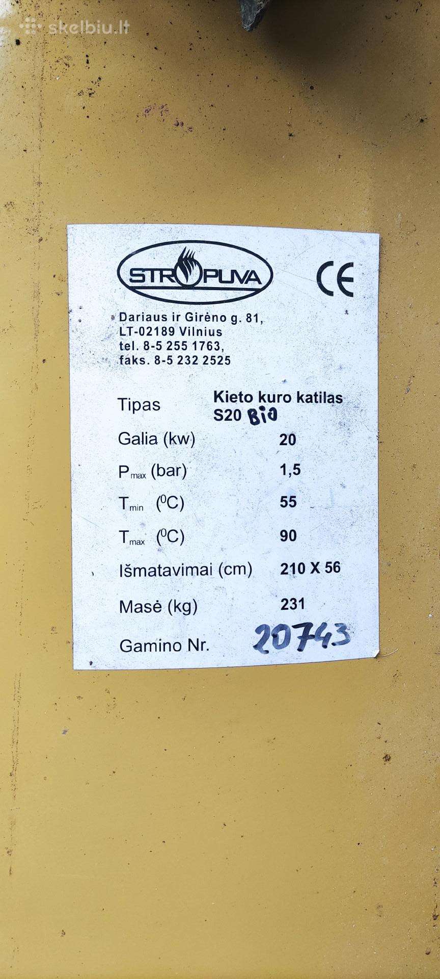 Stropuva S 20 Bio