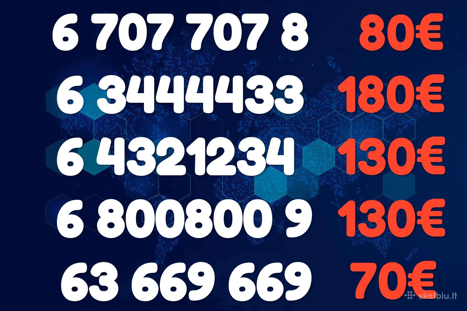 Gražus VIP numeris 3333 4444 800800