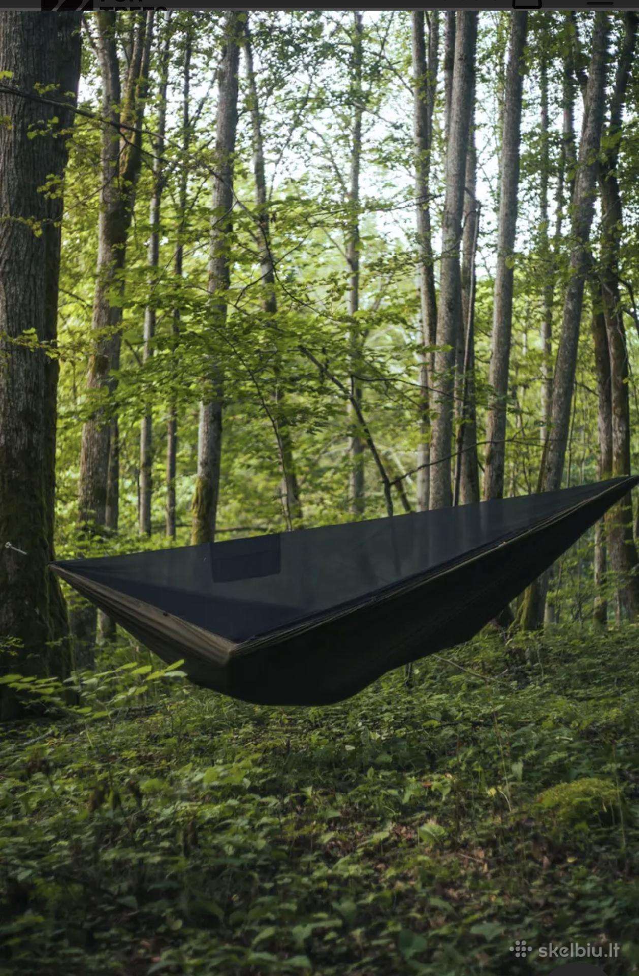 Hamakas su integruotu tinkleliu “need for trees