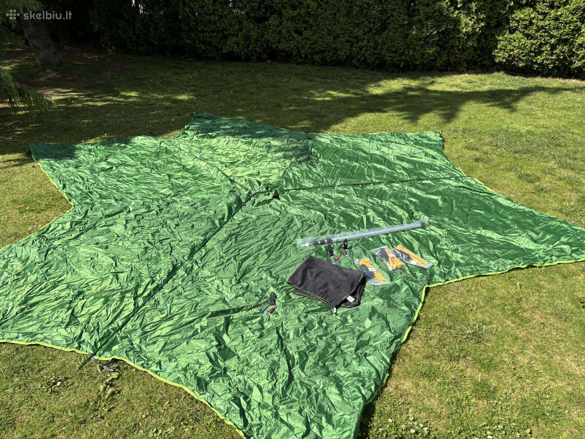 Tentsile palapinės apsauga nuo lietaus