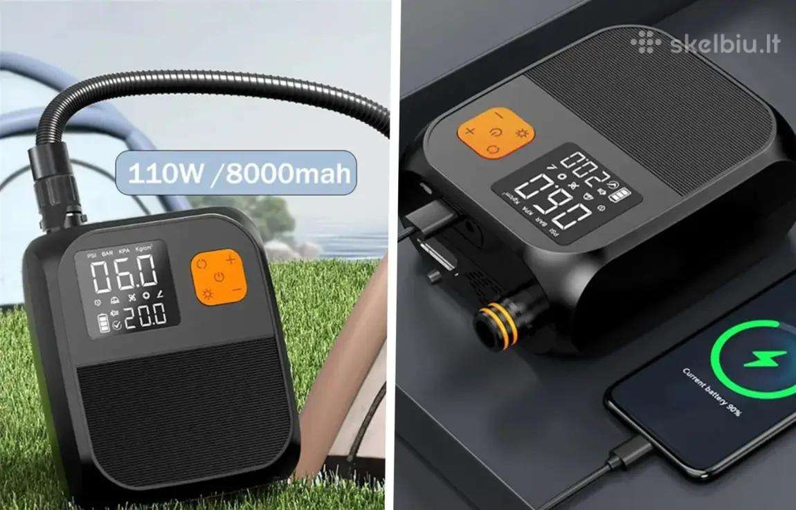 Galinga Akumuliatorinė Pompa 2-in-1 110w / 8000ma
