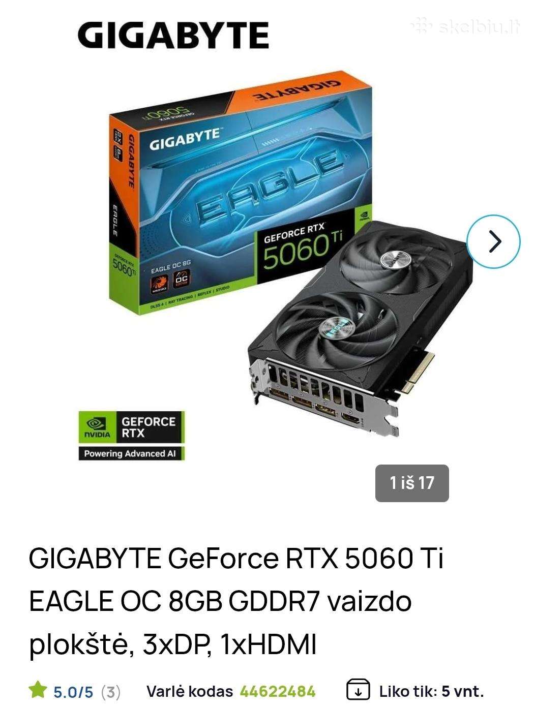 Rtx 5060 Ti Eagle Oc 8gb