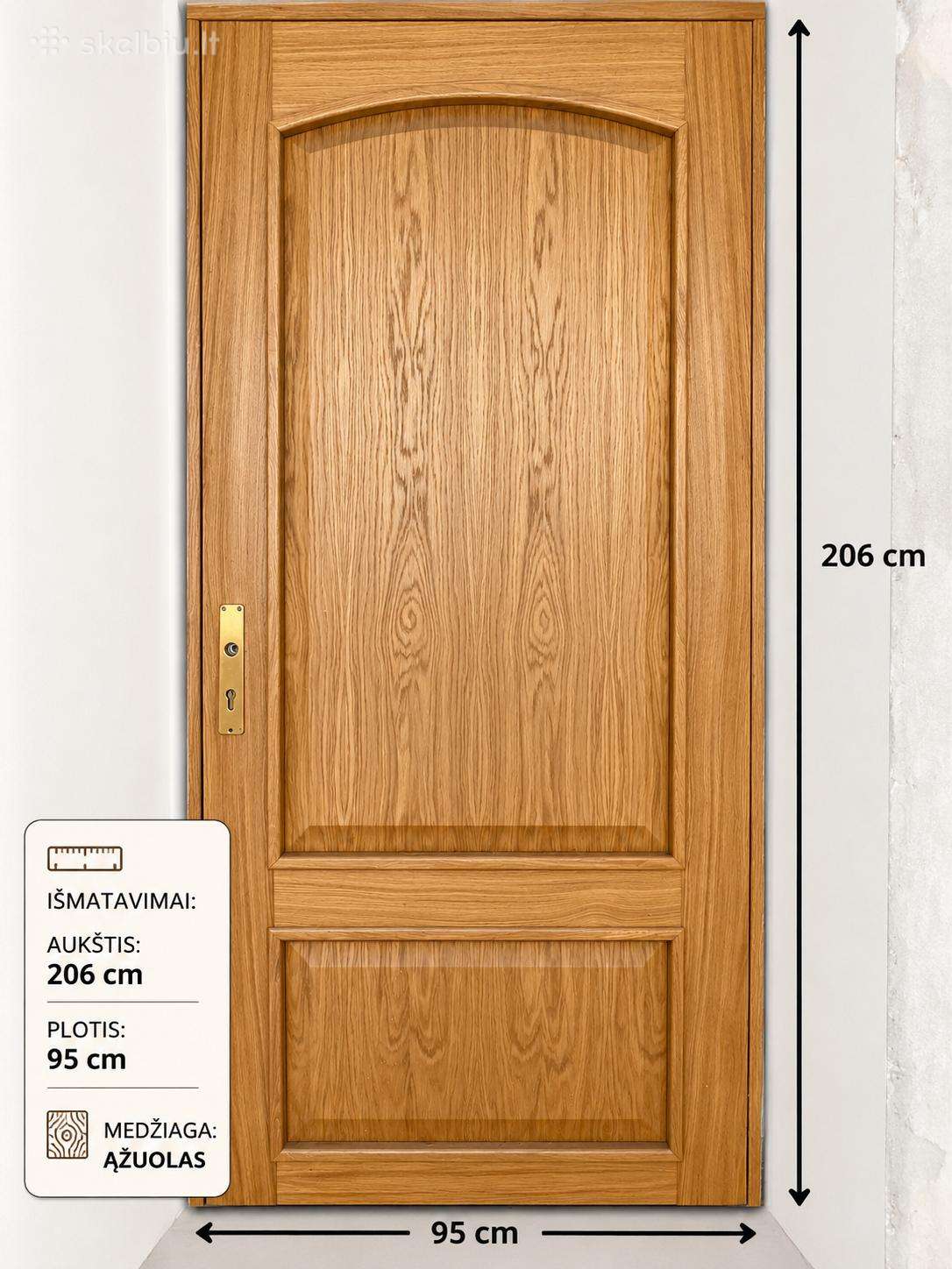 Durys vidaus 206x95 cm