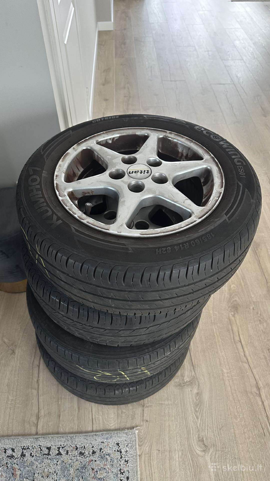 4 ratų komplektas Kumho Ecowing Es01 185/60 R14