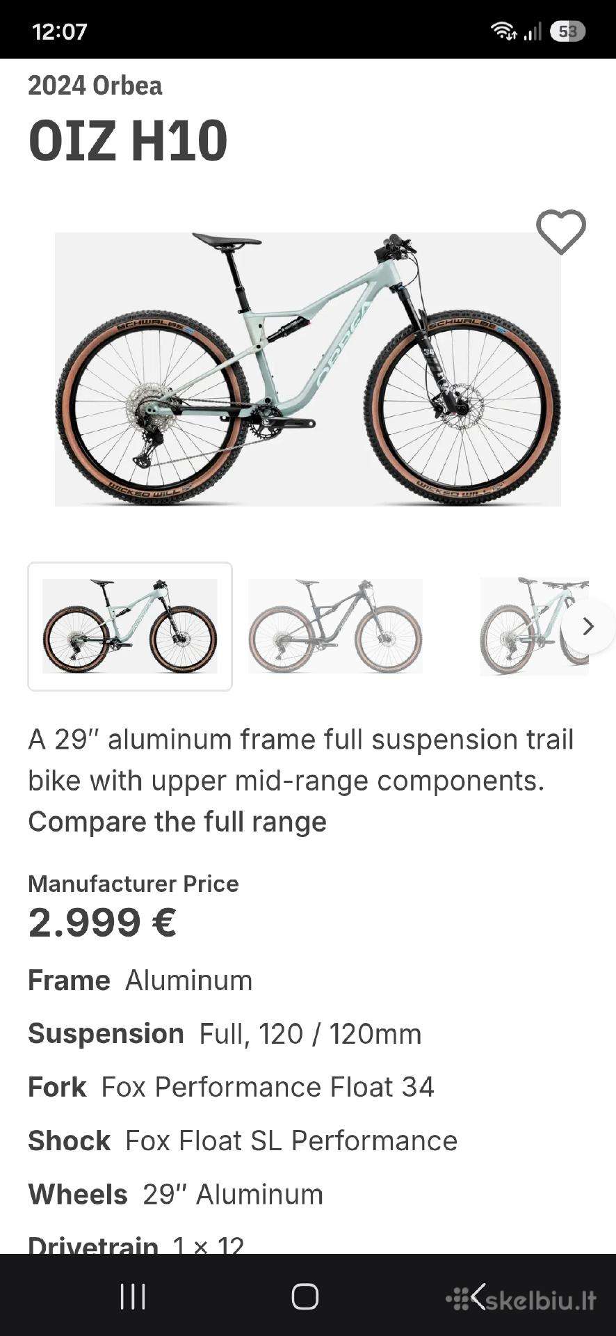 Горный велосипед Orbea 29″