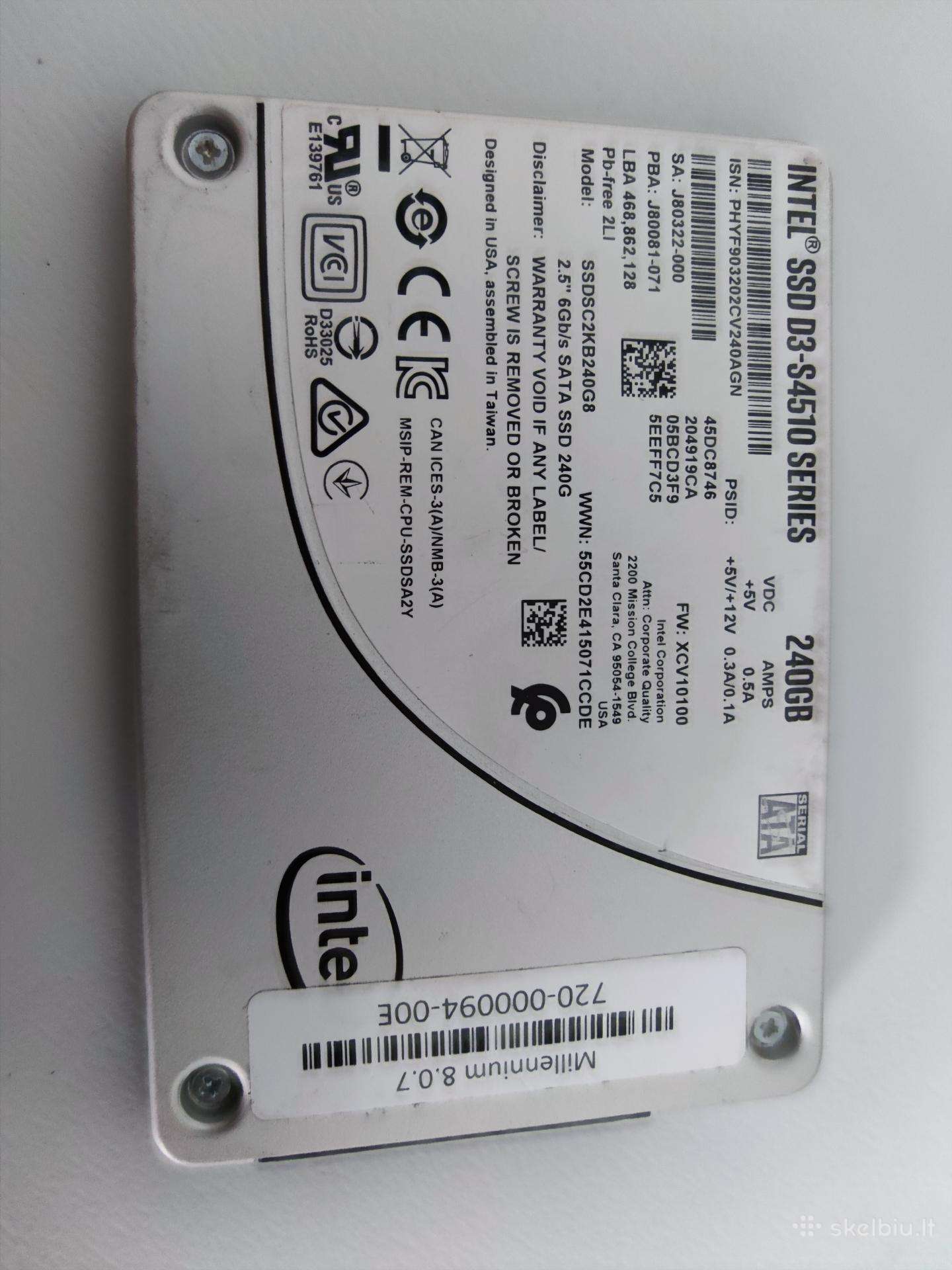 SSD 240, 250, 256 GB