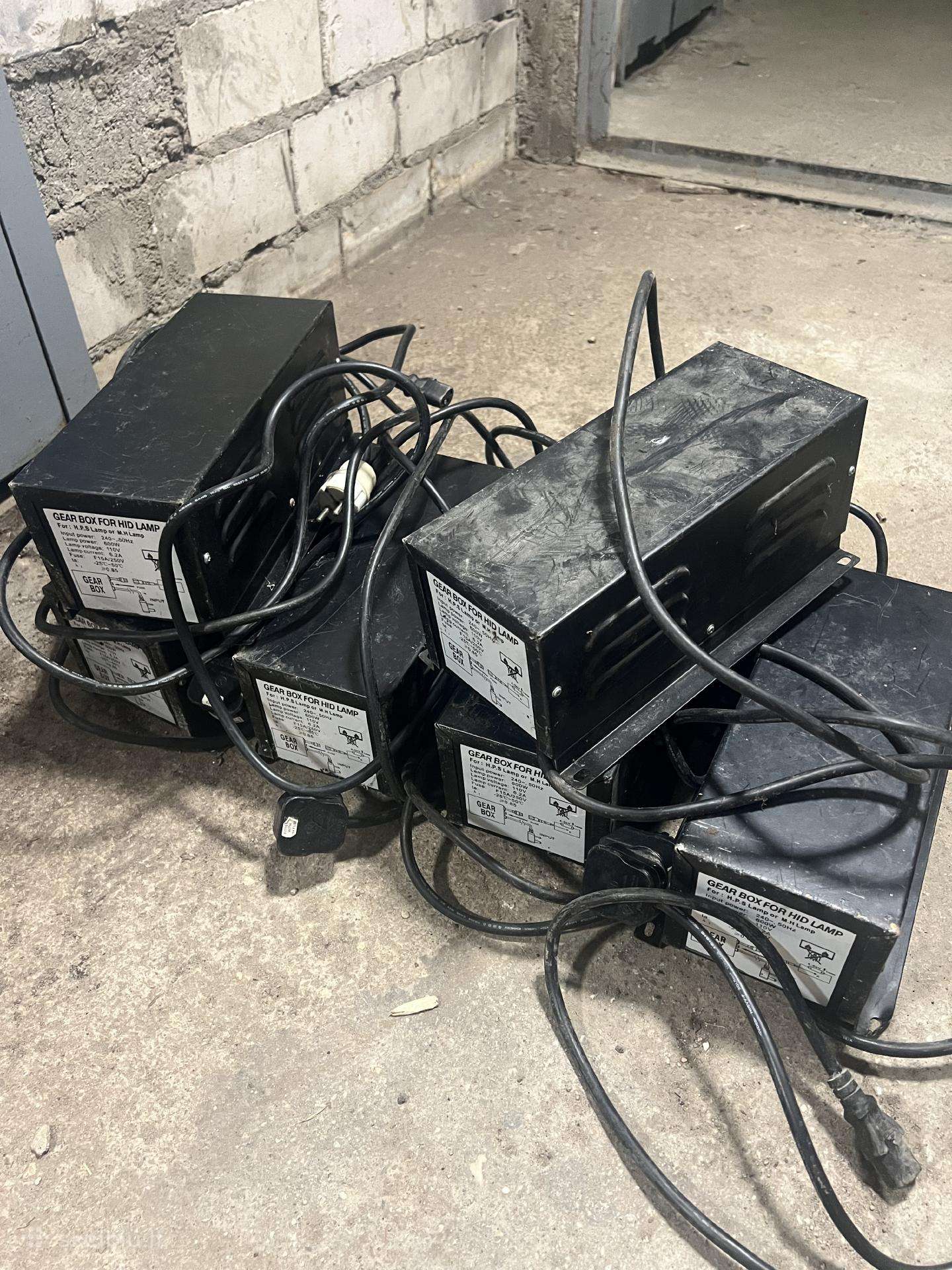 600w Hid Hps/mh lempų balastai (Gear Box) 6 vnt.