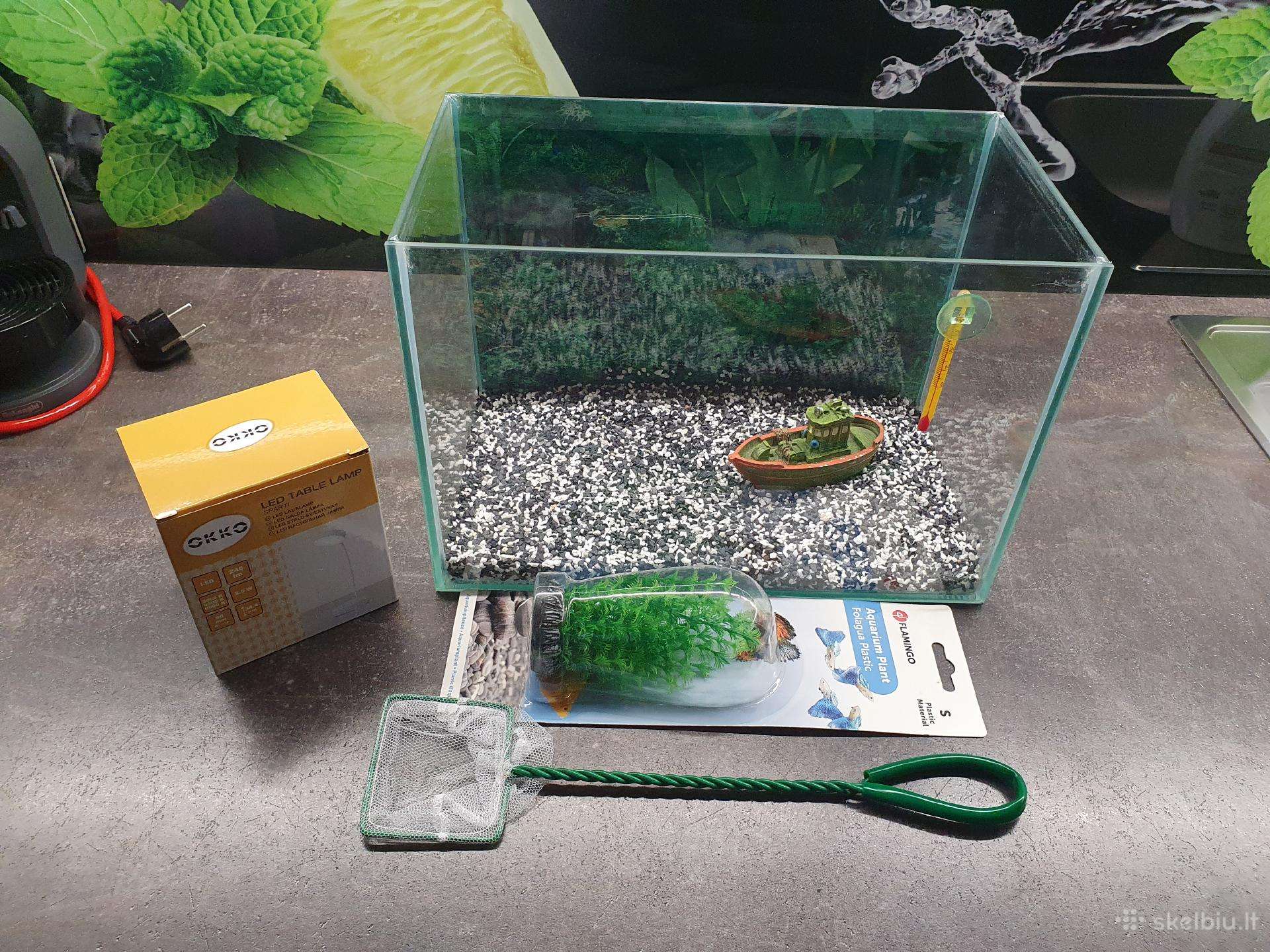 Akvariumas + priedai