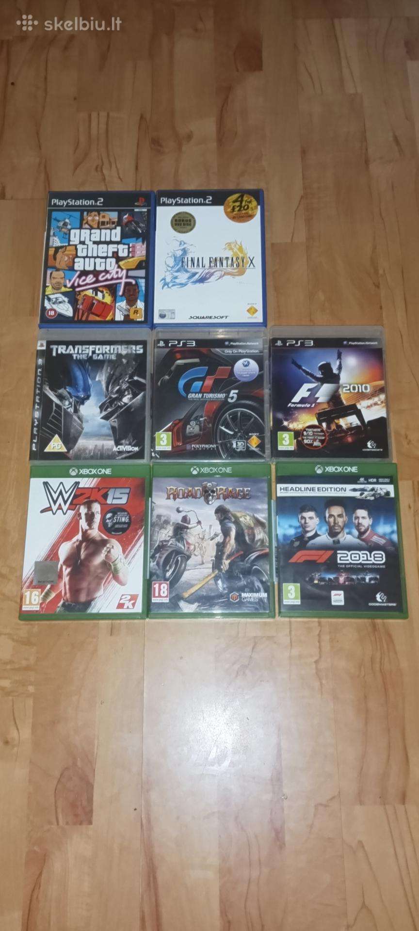 Xboxone,PS3,ps2 žaidimai 4e už vieną.