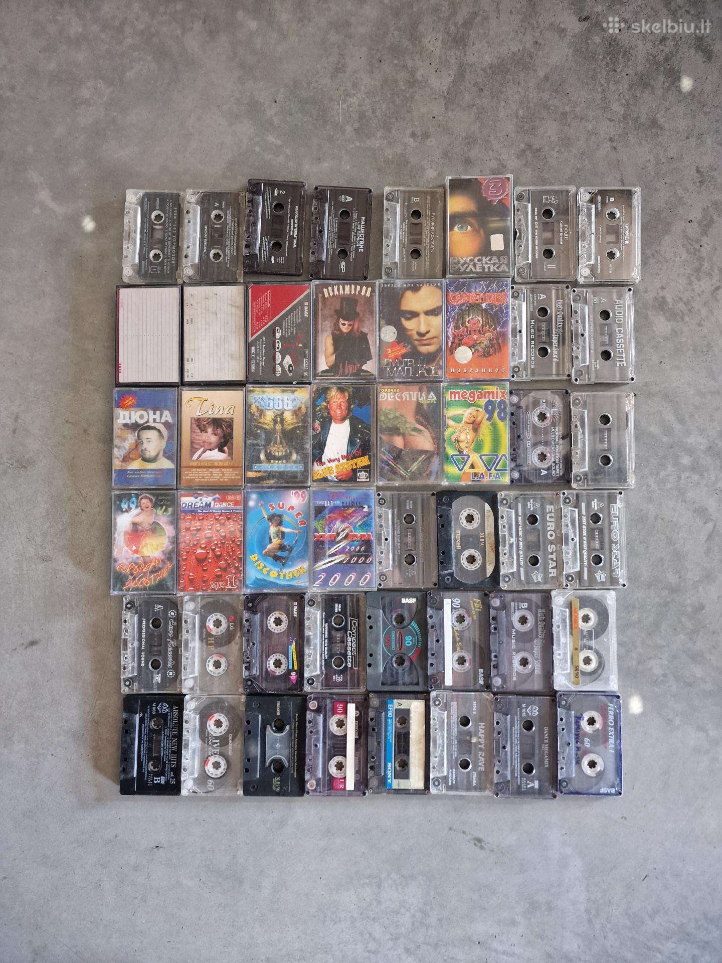 Vintage audio kasečių kolekcija įrašai 48x