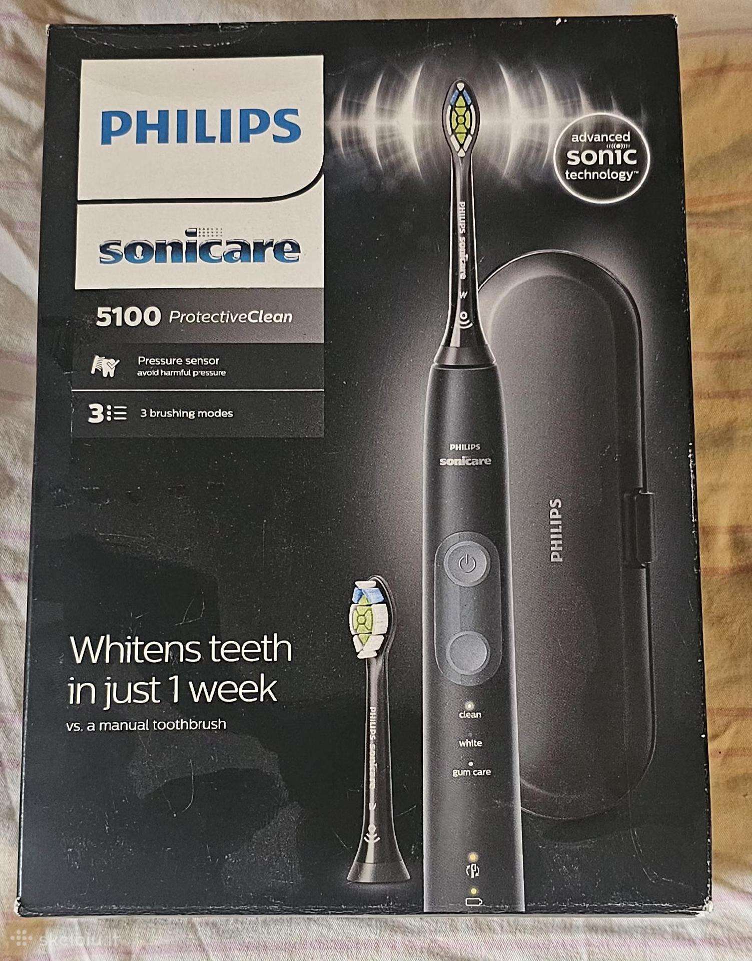 Naujas elektrinis dantų šepetėlis Philips Sonicare