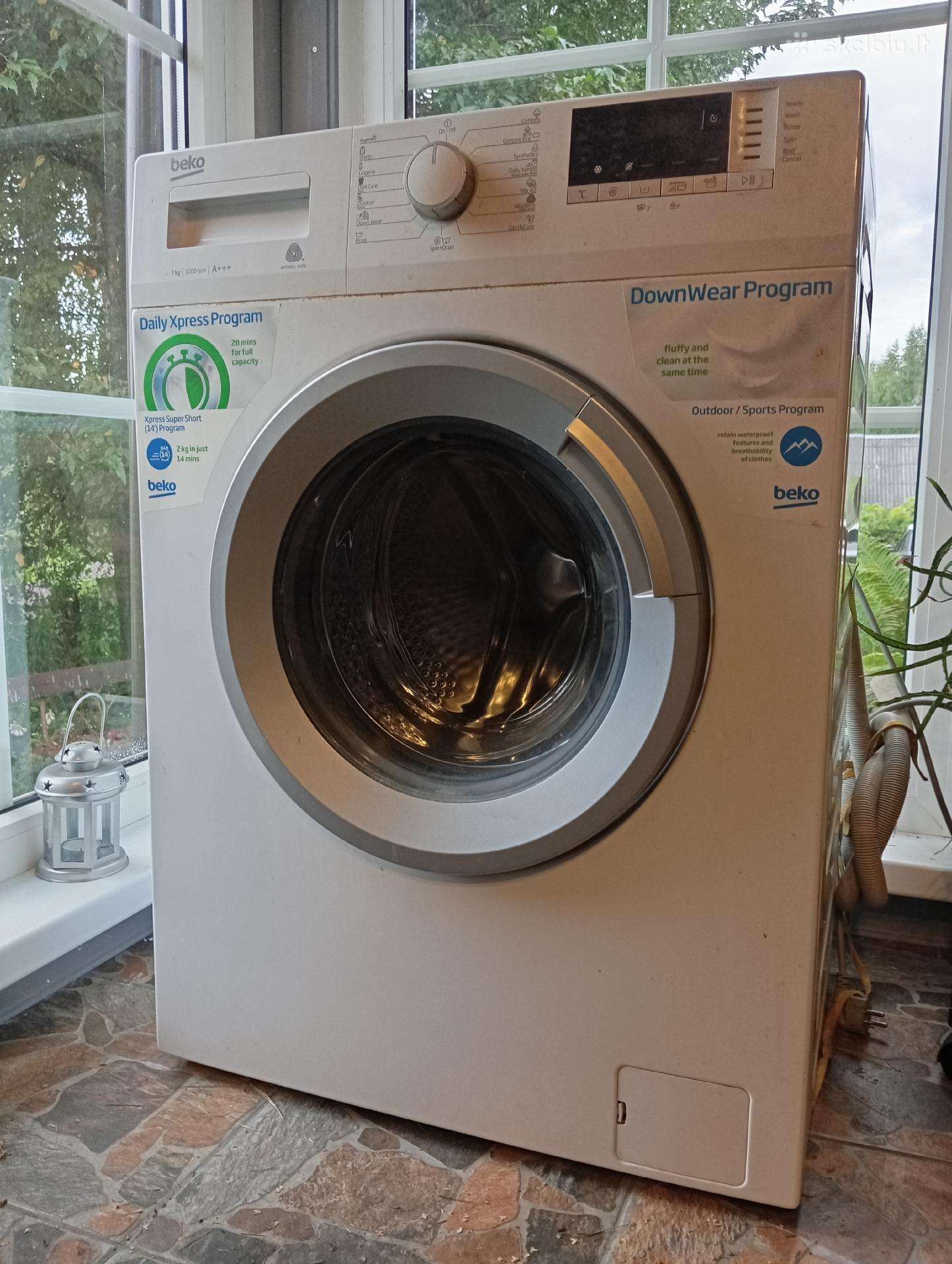 Skalbimo mašina Beko7kg,a++, nedideliu defektu