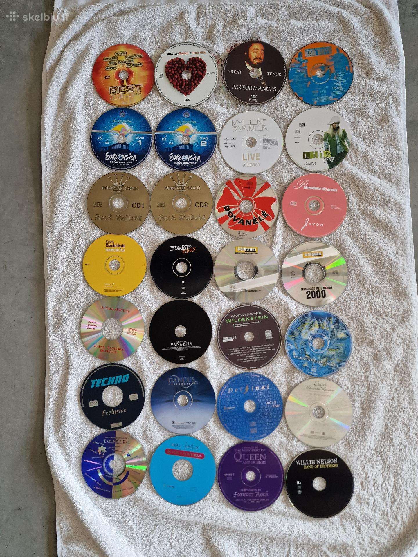 CD/dvd muzikos diskų lotas – 28 vnt.