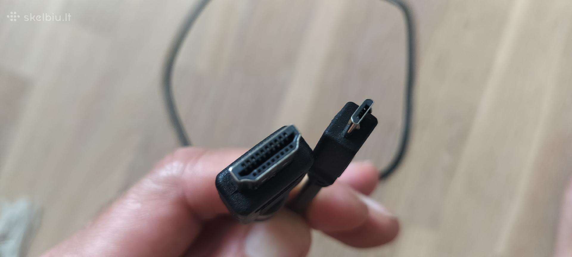 Hdmi- micro Usb kabelis