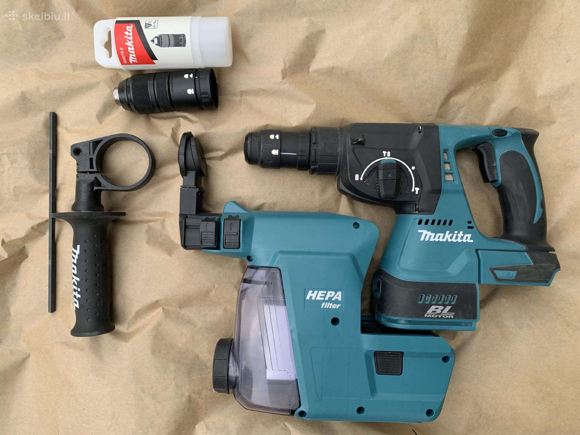 Makita perforatorius, akumuliatoriai,