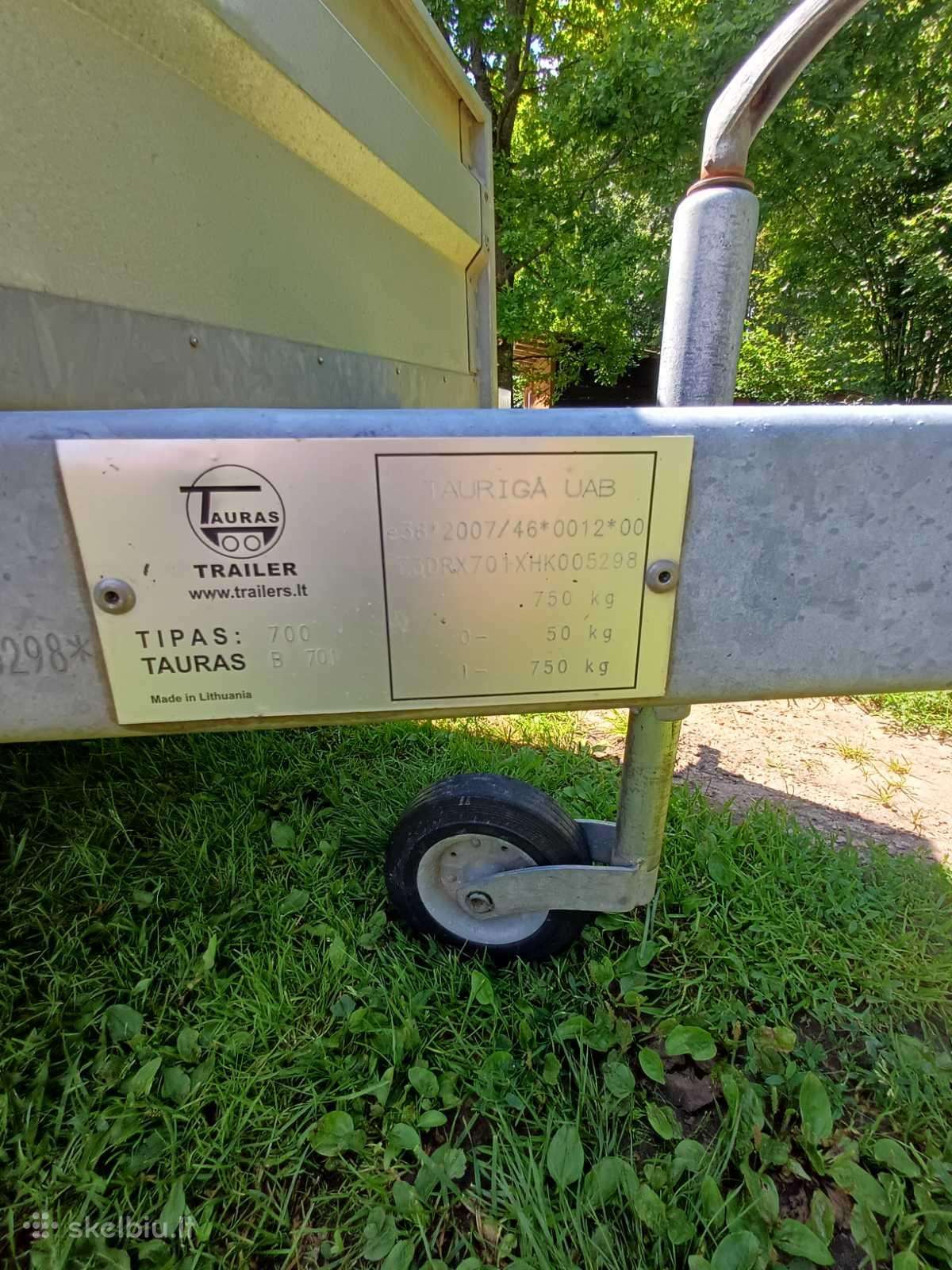 Automobilio priekaba "Tauras"