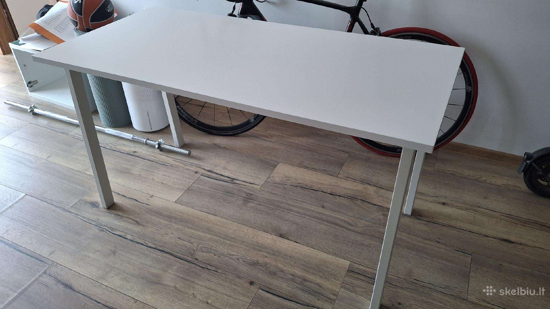 Ikea stalas Mittzon 140x68, baltas