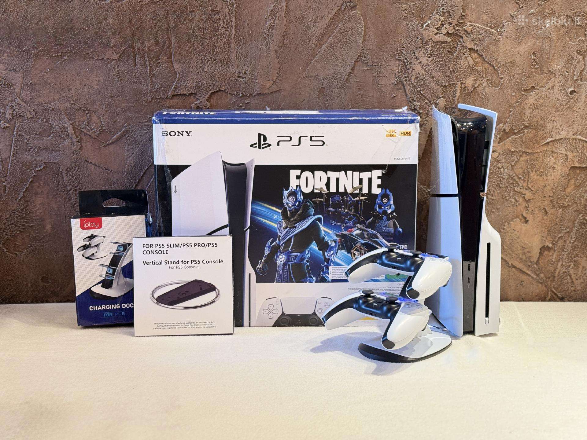 Sony Playstation 5 Slim Disc 1tb + Priedai