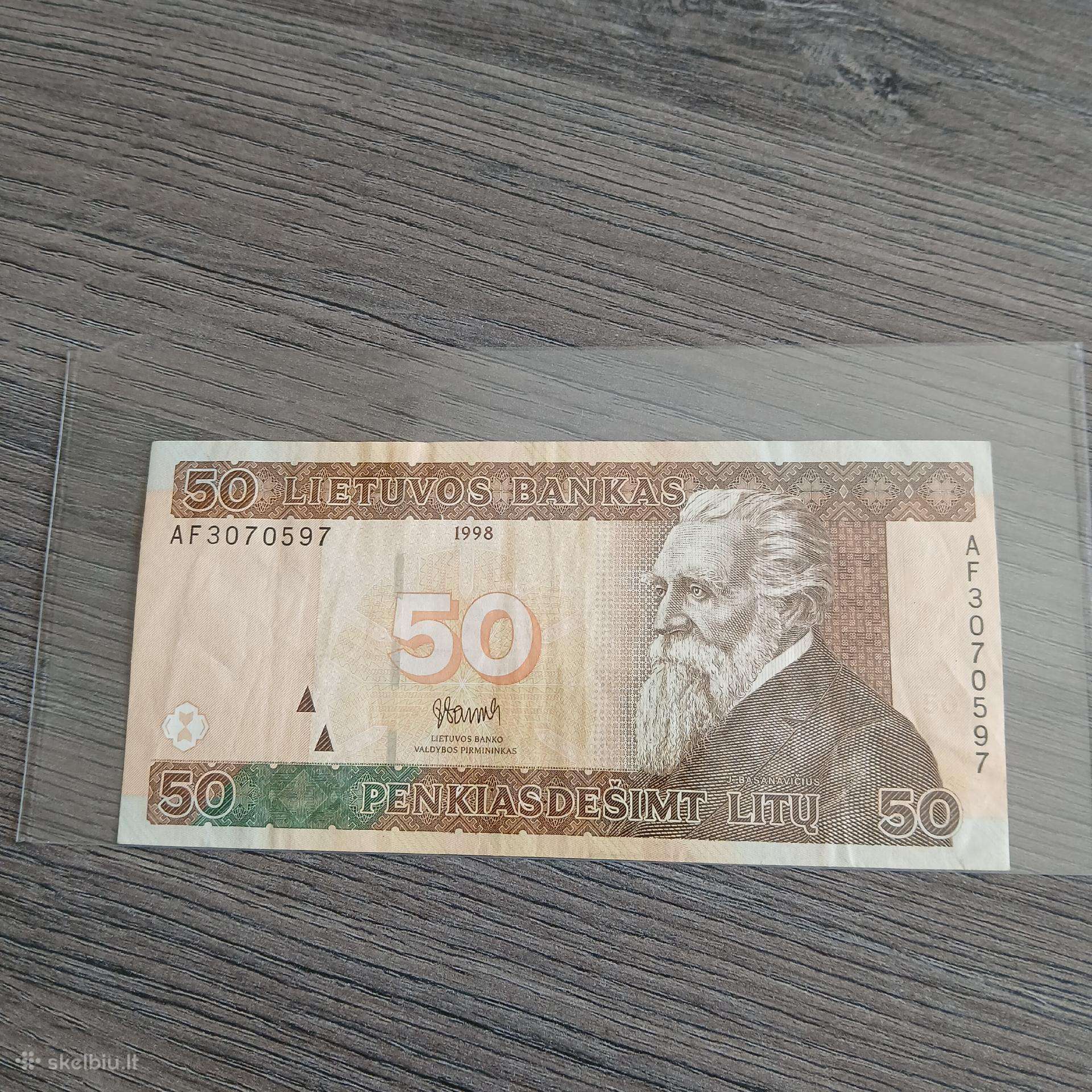 50 litų 1998 metų