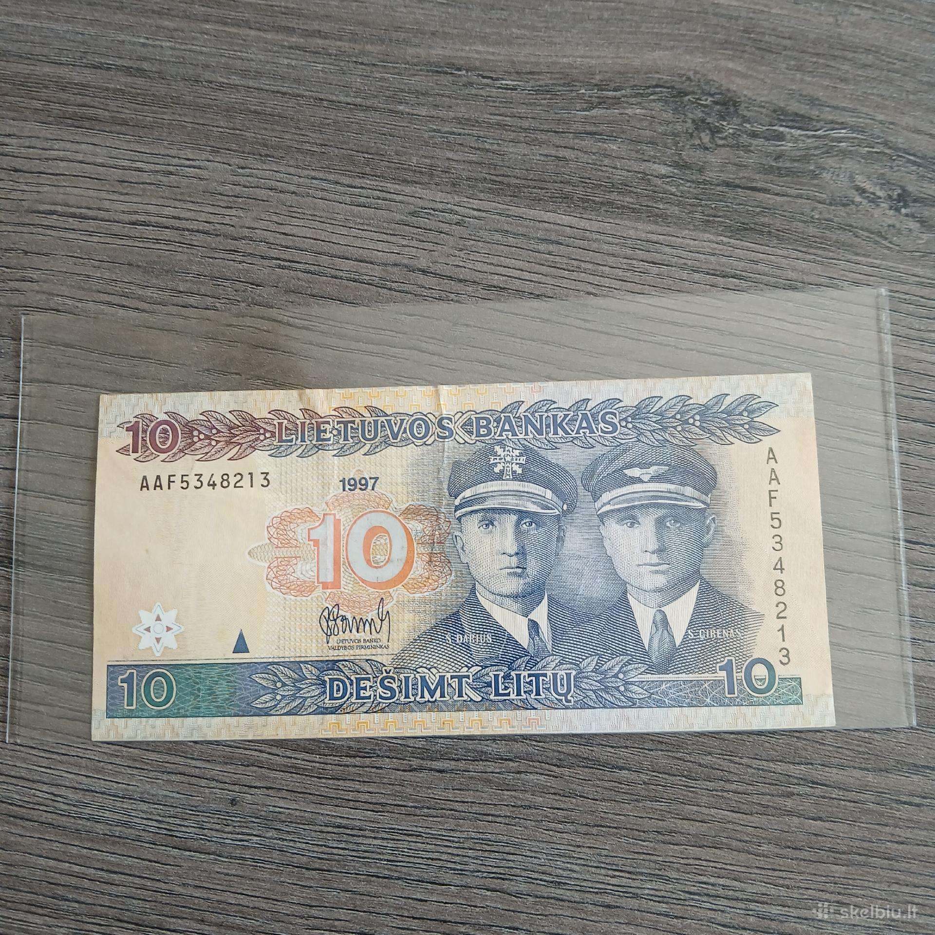 10 litų 1997 metų.