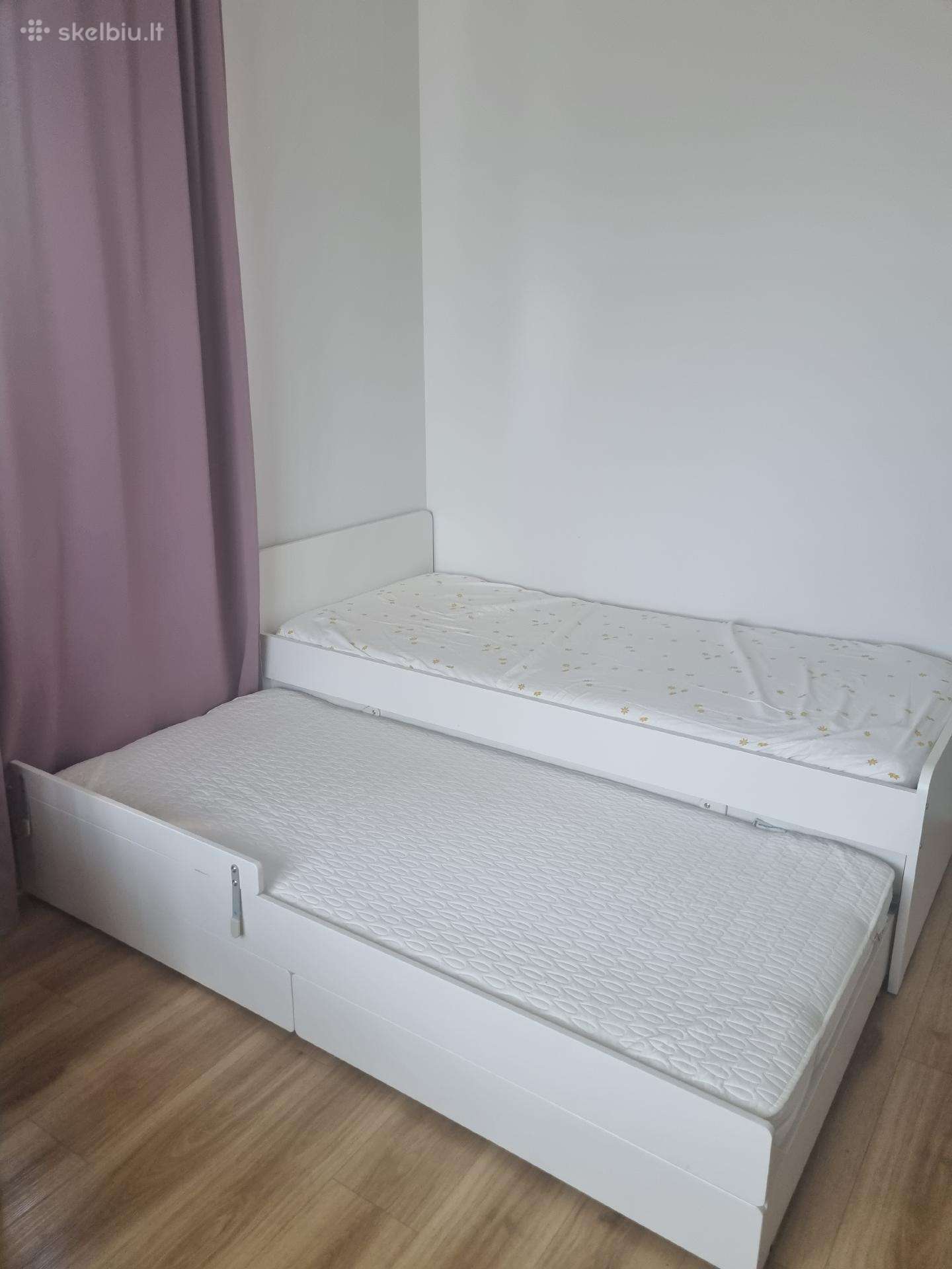 Ikea dvivietė lova 90200cm kartu su čiužiniais