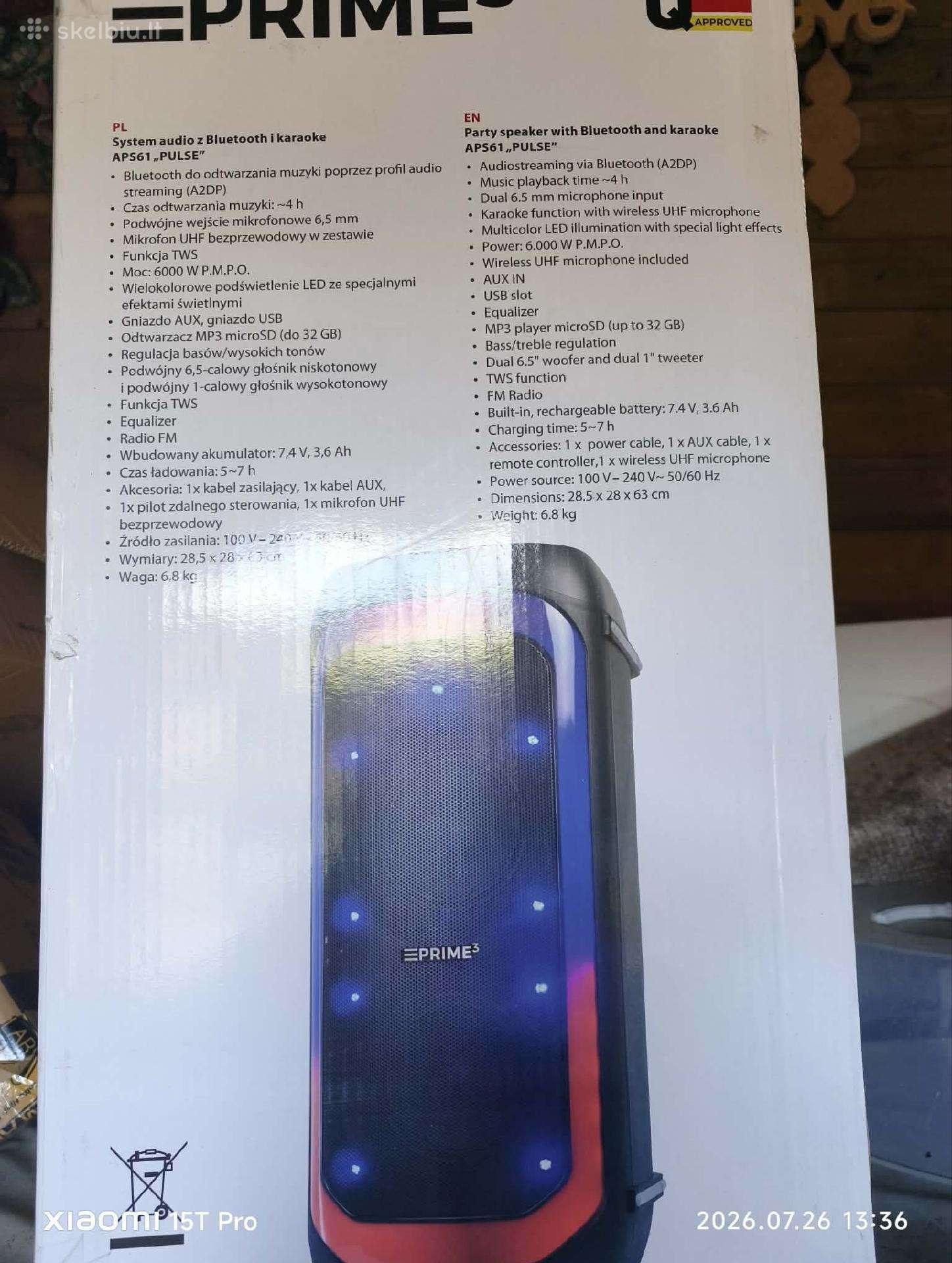 Tik išpakuota ir grojo tik tai pora valandu.