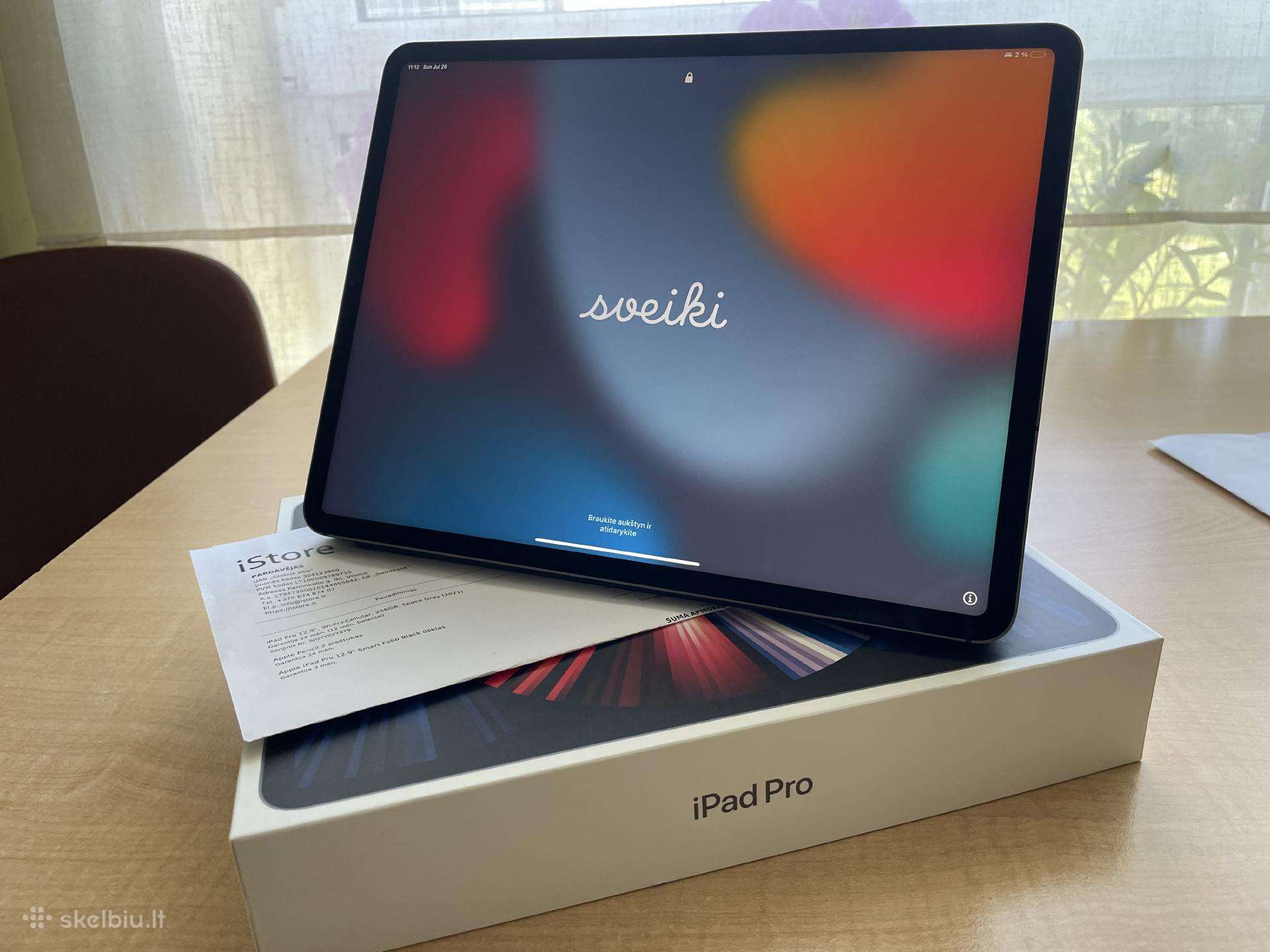 iPad Pro 12.9 256gb Cellular + WiFi, Dėklas