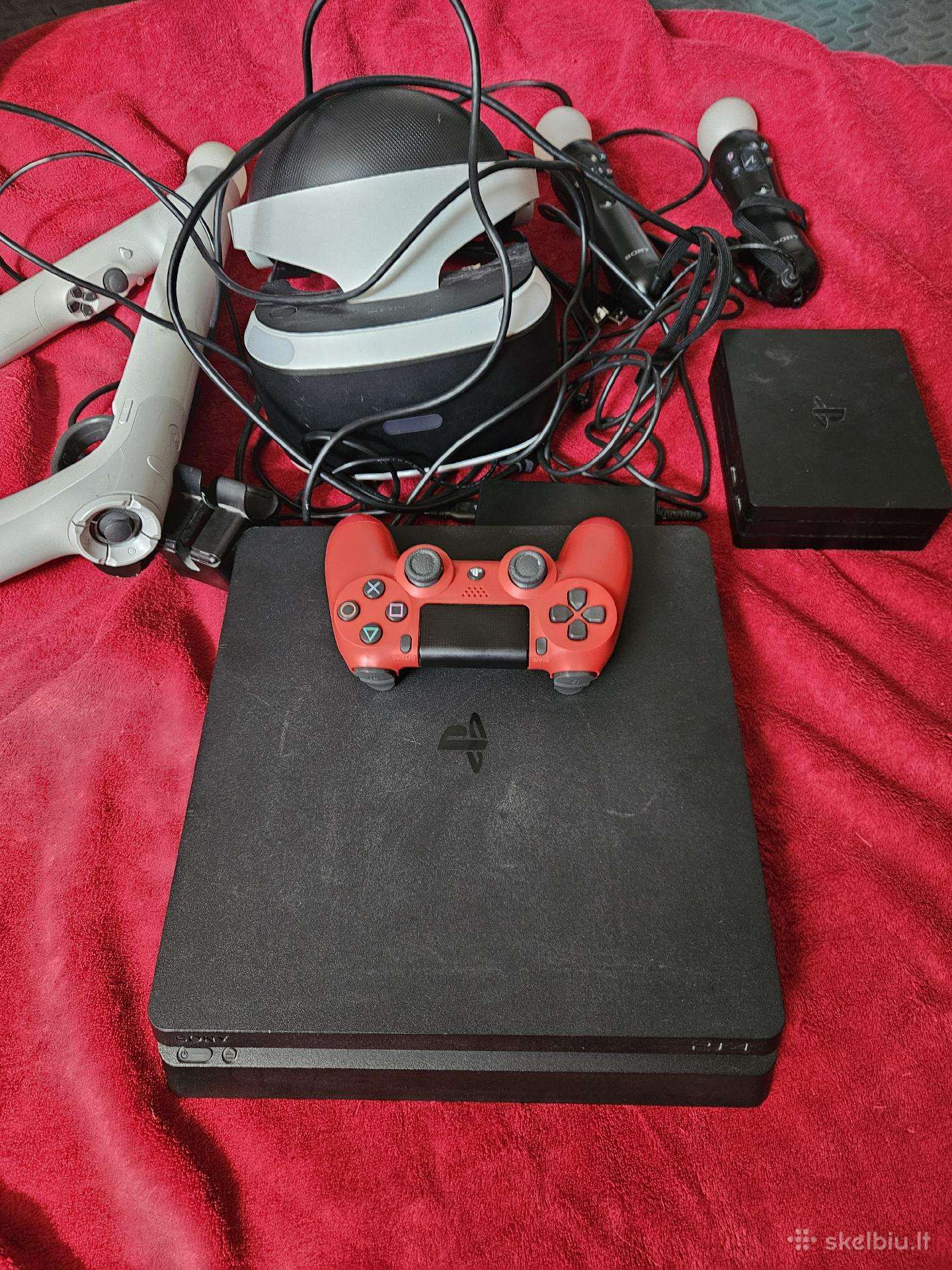 Ps4 slim ir Vr akinių rinkinys