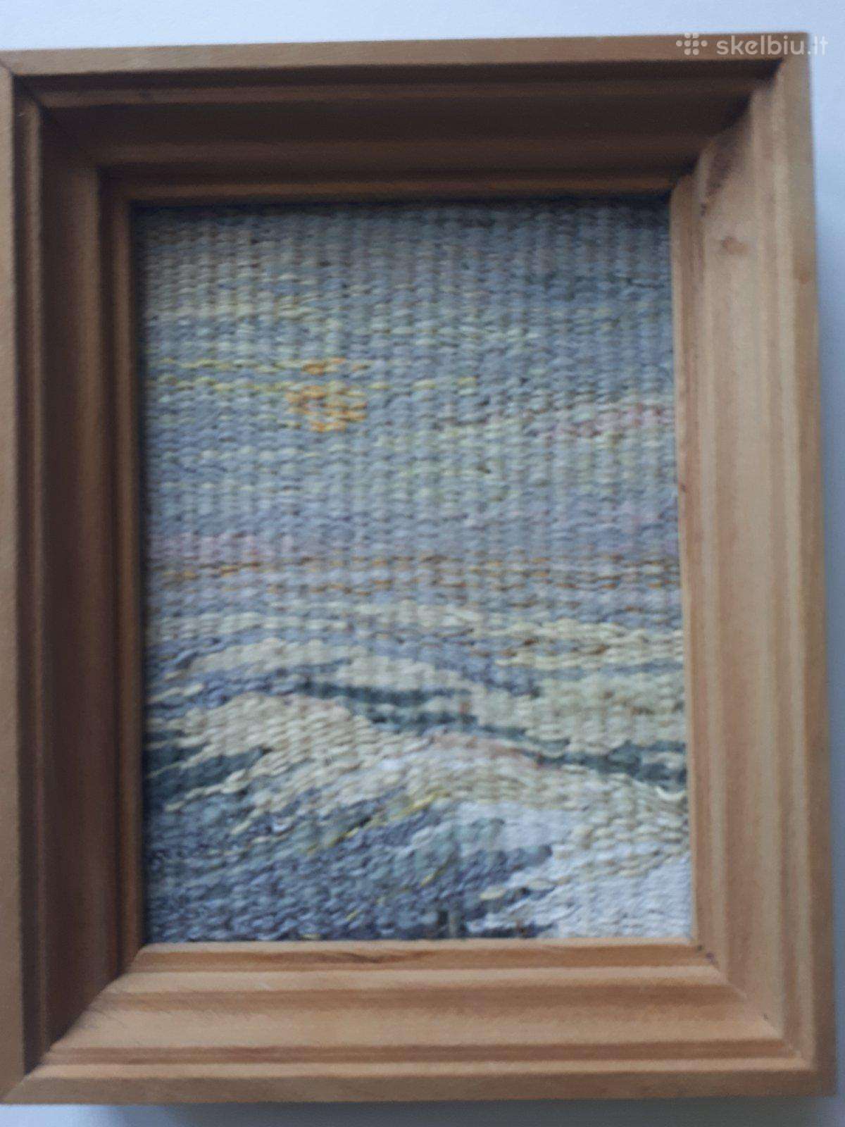 Parduodami 2 gobeleno paveikslai 9 x 12 cm