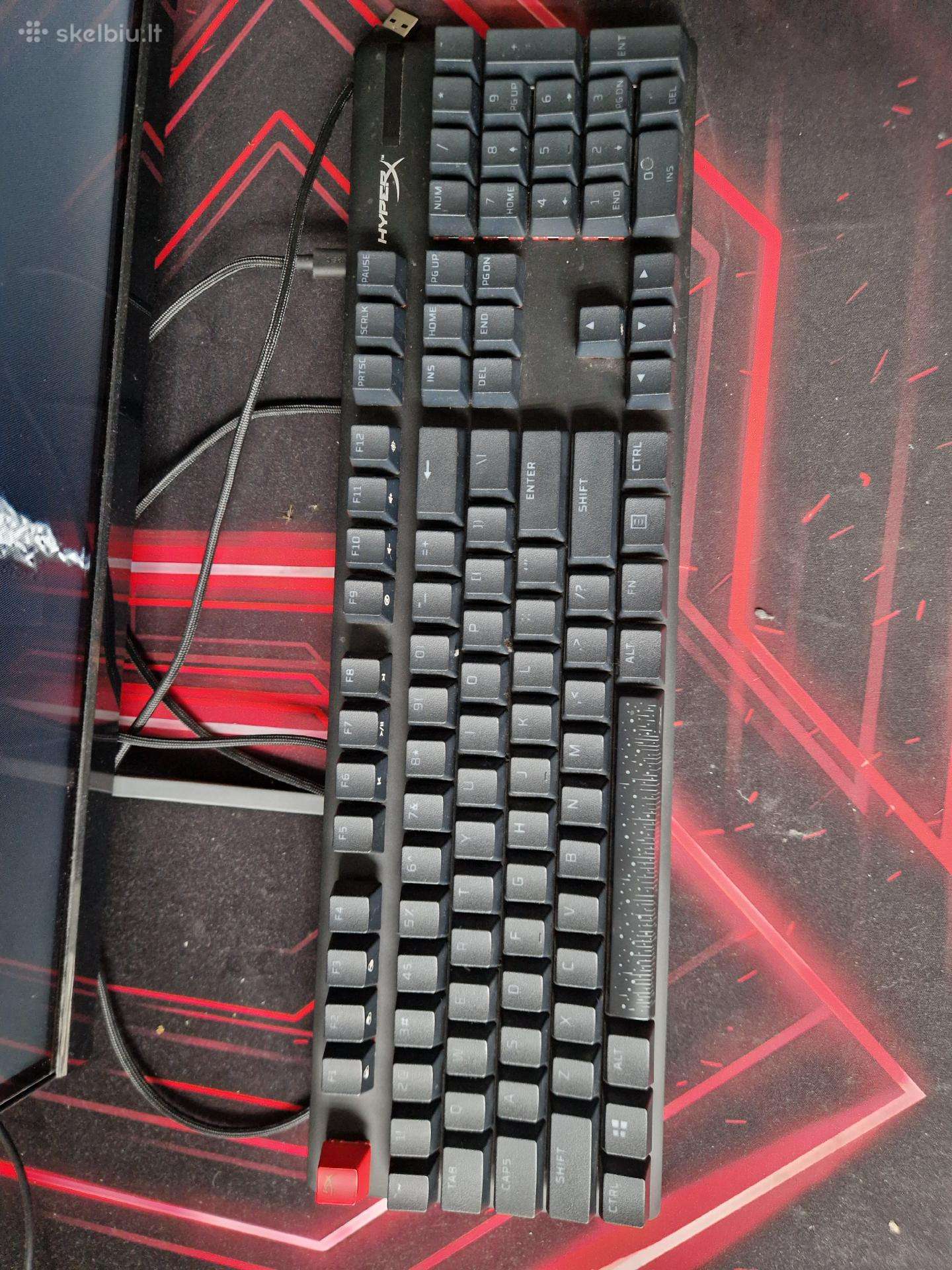 Hyperx Alloy Origins Pbt Hx Red klaviatūra