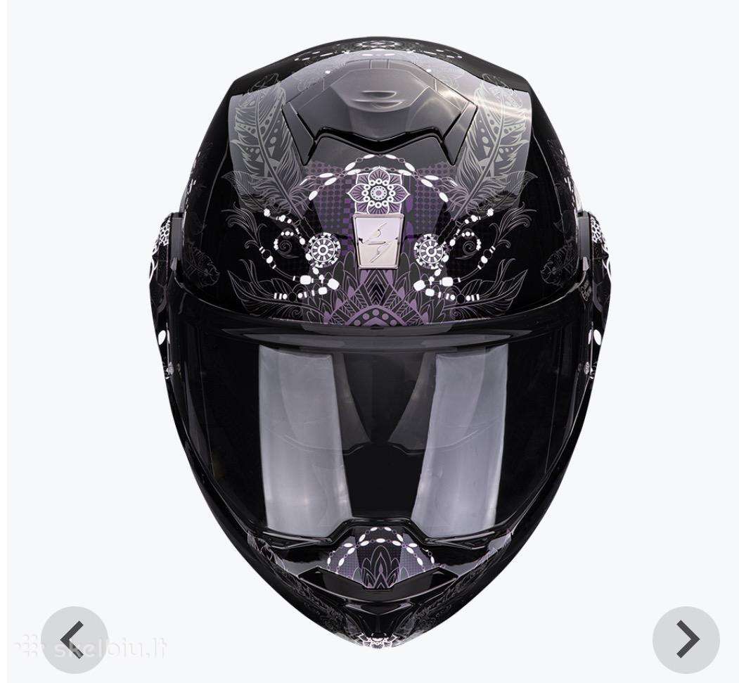 Atverčiamas moto šalmas Scorpion