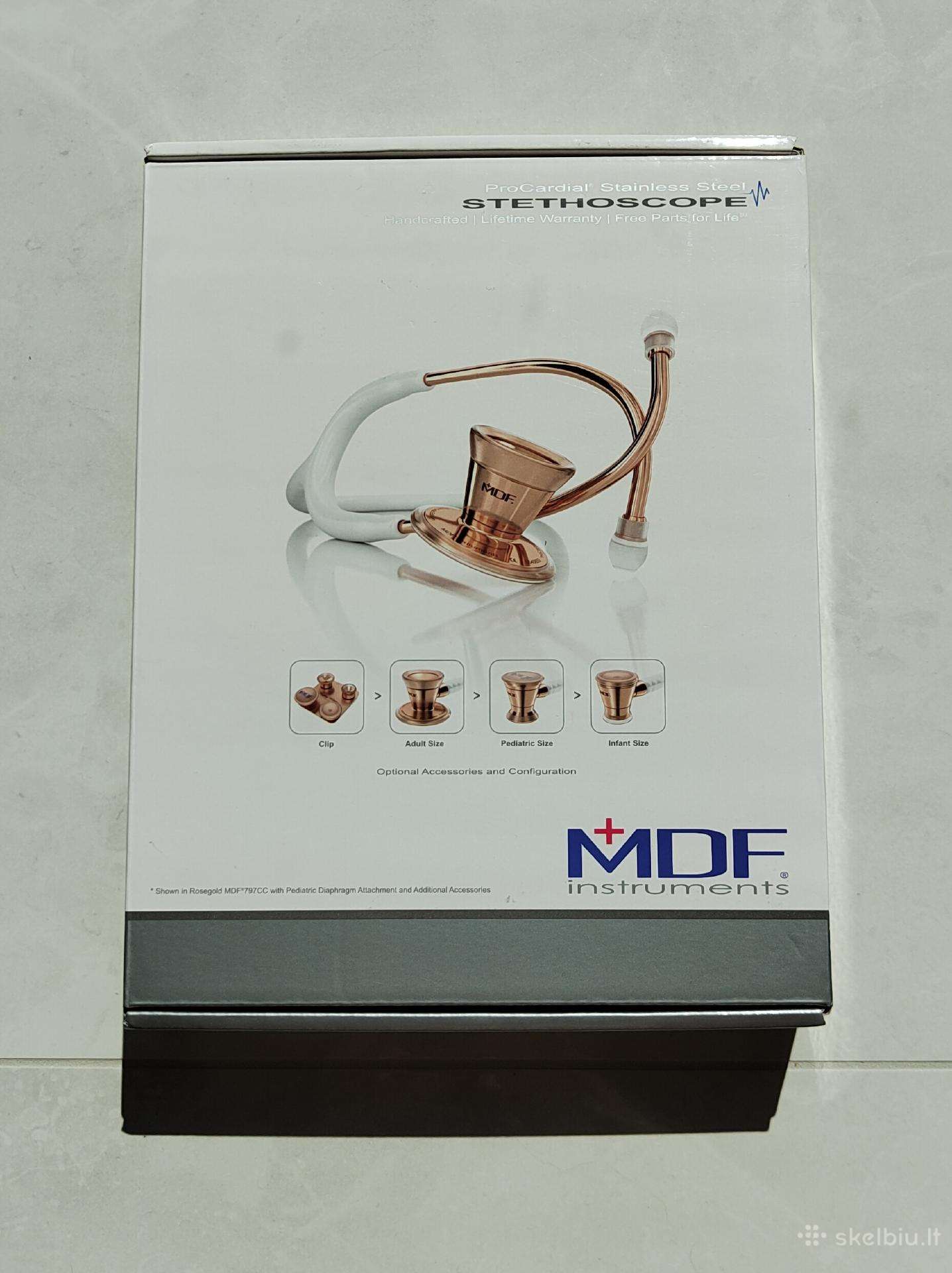 Mdf Procardial 797ddk stetoskopas 22k Gold/black