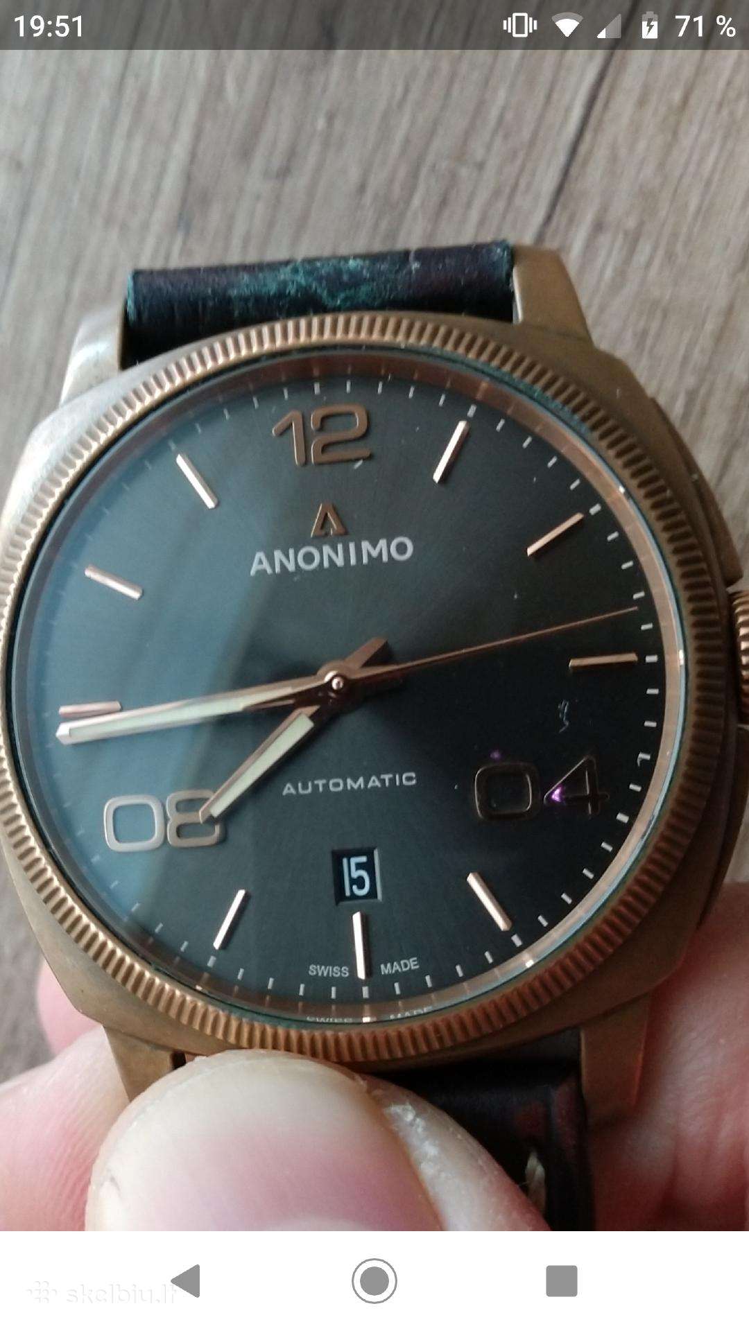 Anonimo bronzos laikrodis