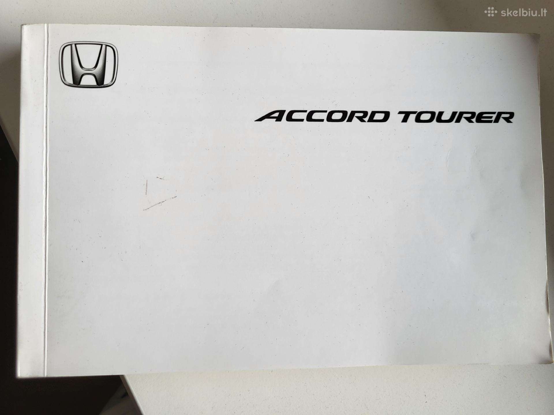 Honda Accord Tourer (2005) eksploatacijos vadovas