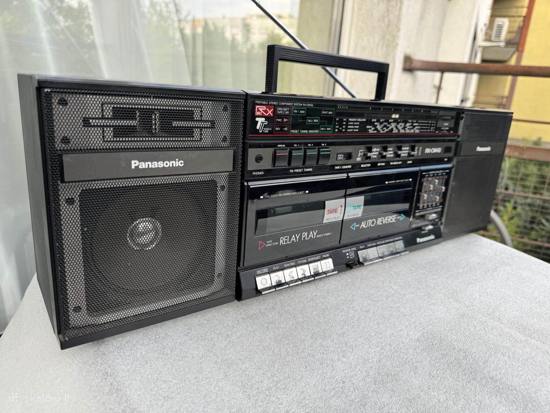 Panasonic 2 kasečių magnetola