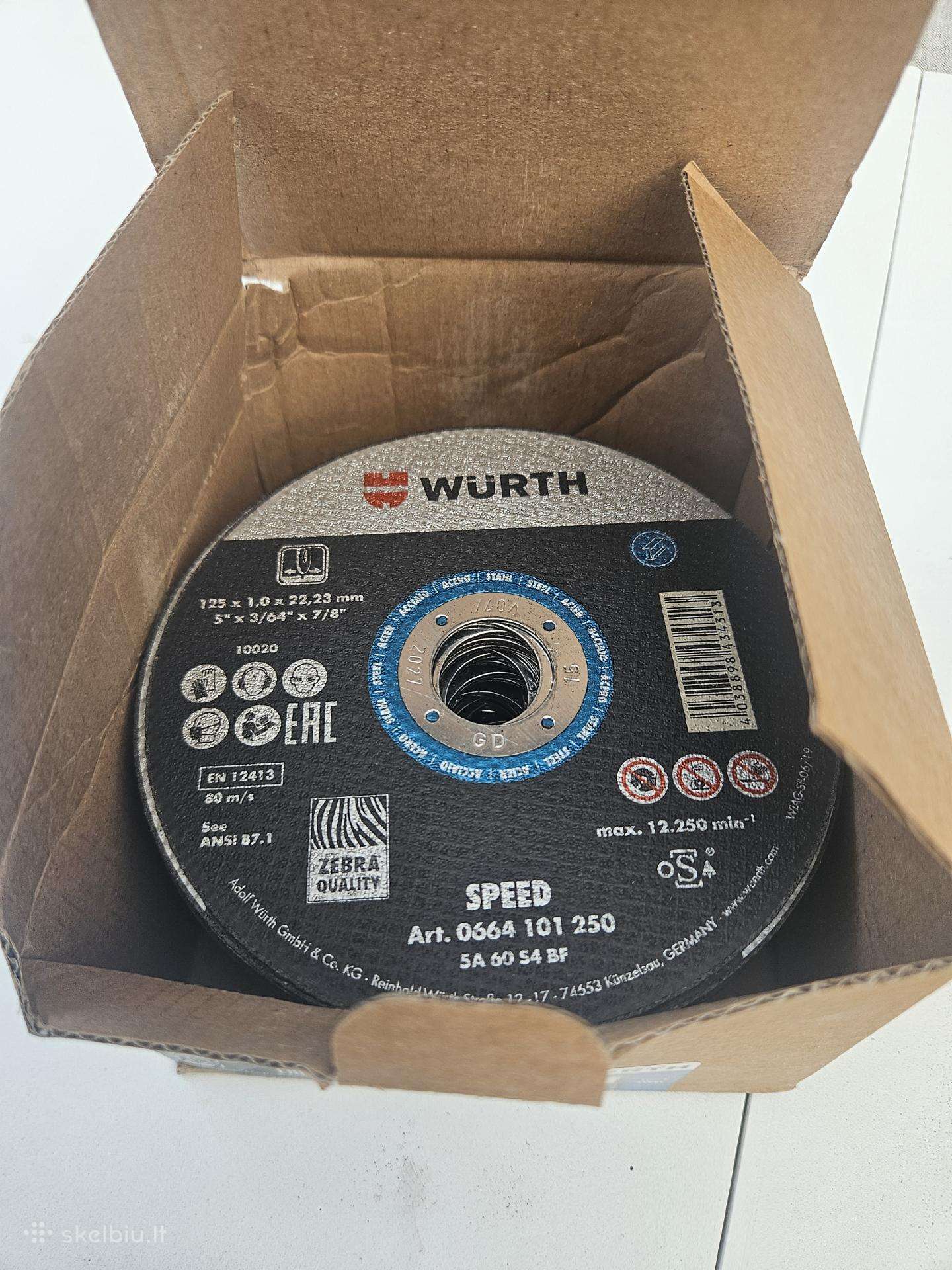 Wurth Pjovimo Diskas Plienui Speed (45vnt)